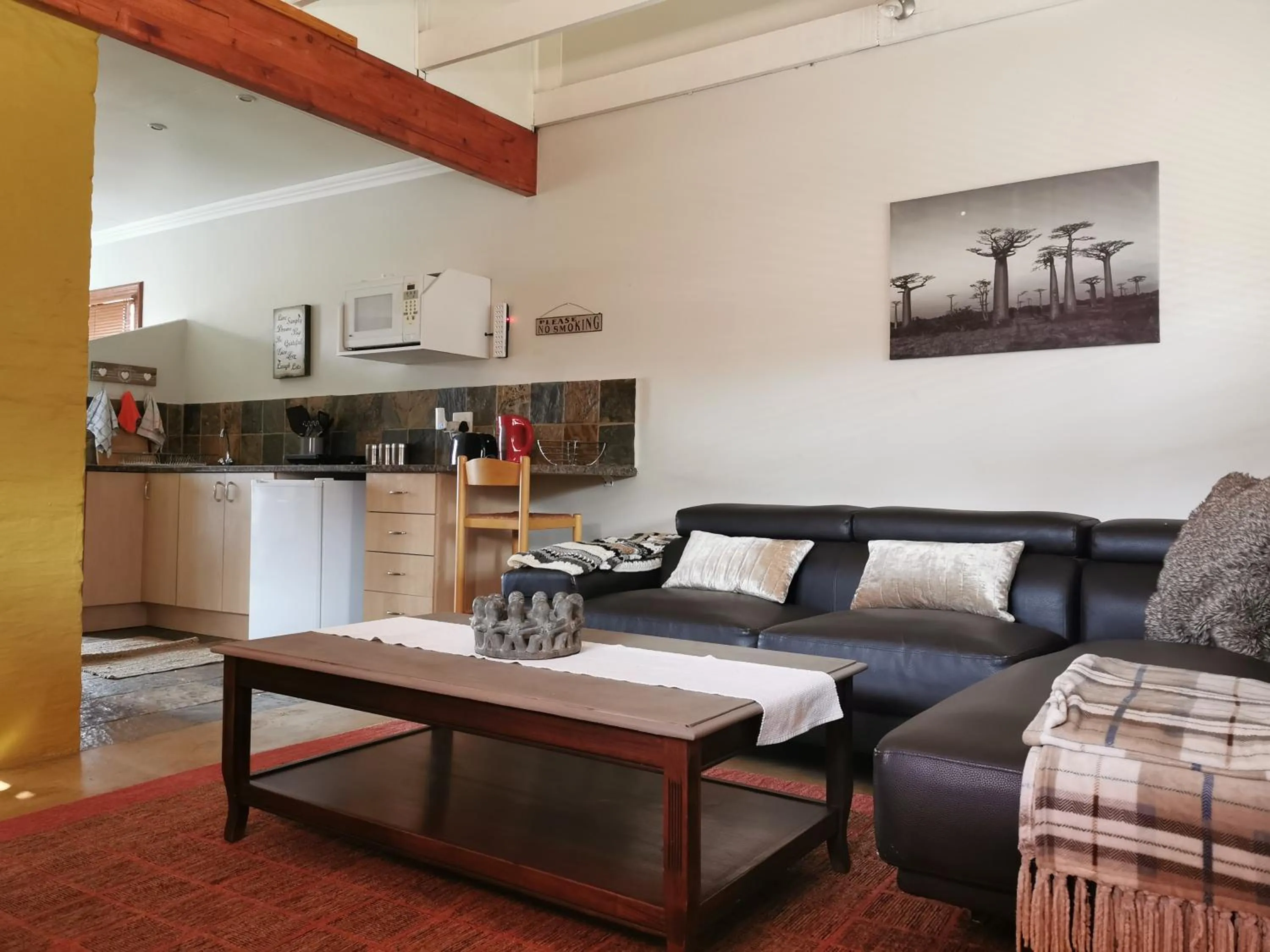Seating area in Moonflower Cottages