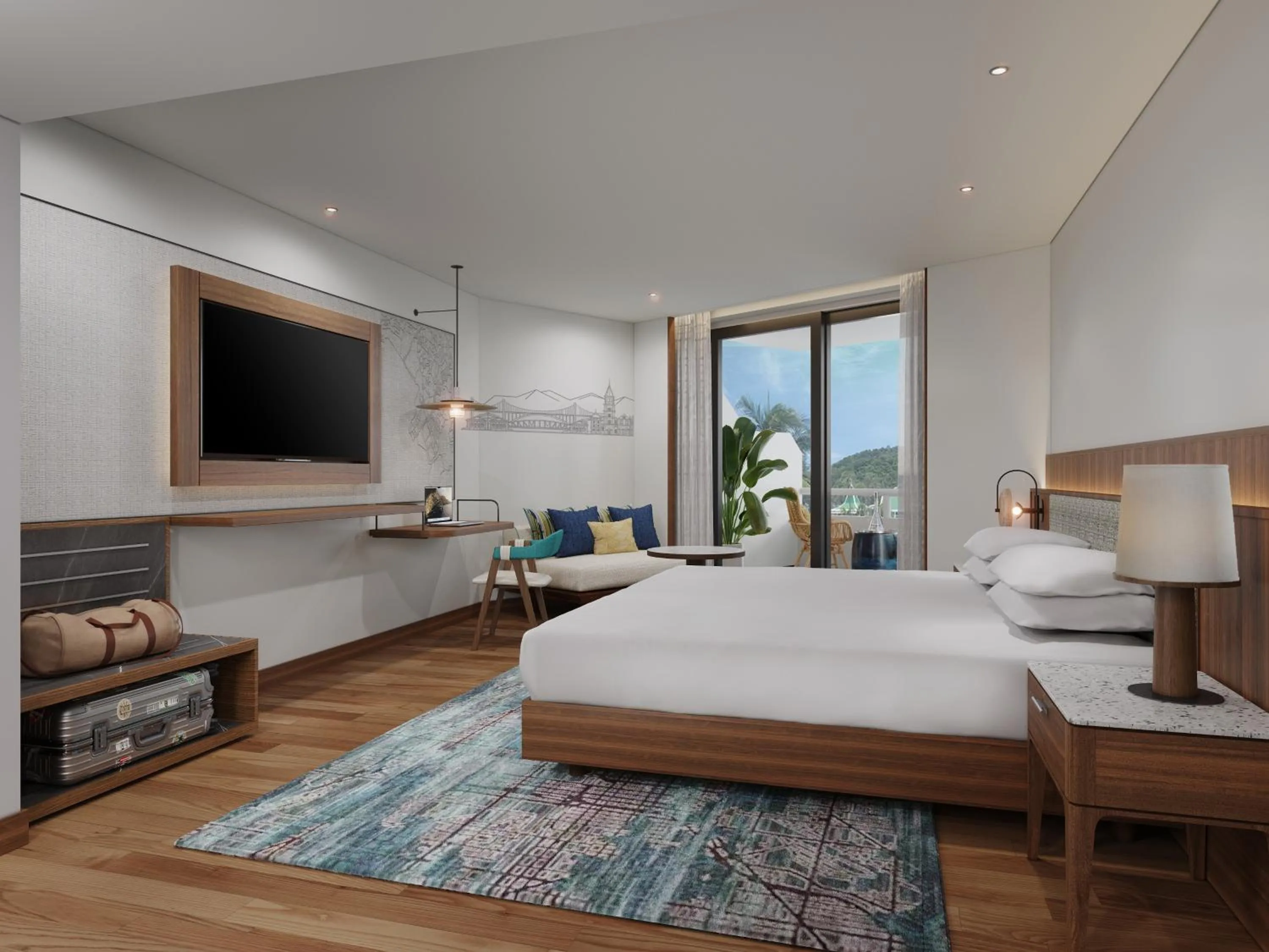 Bedroom, Bed in Le Meridien Phuket Beach Resort