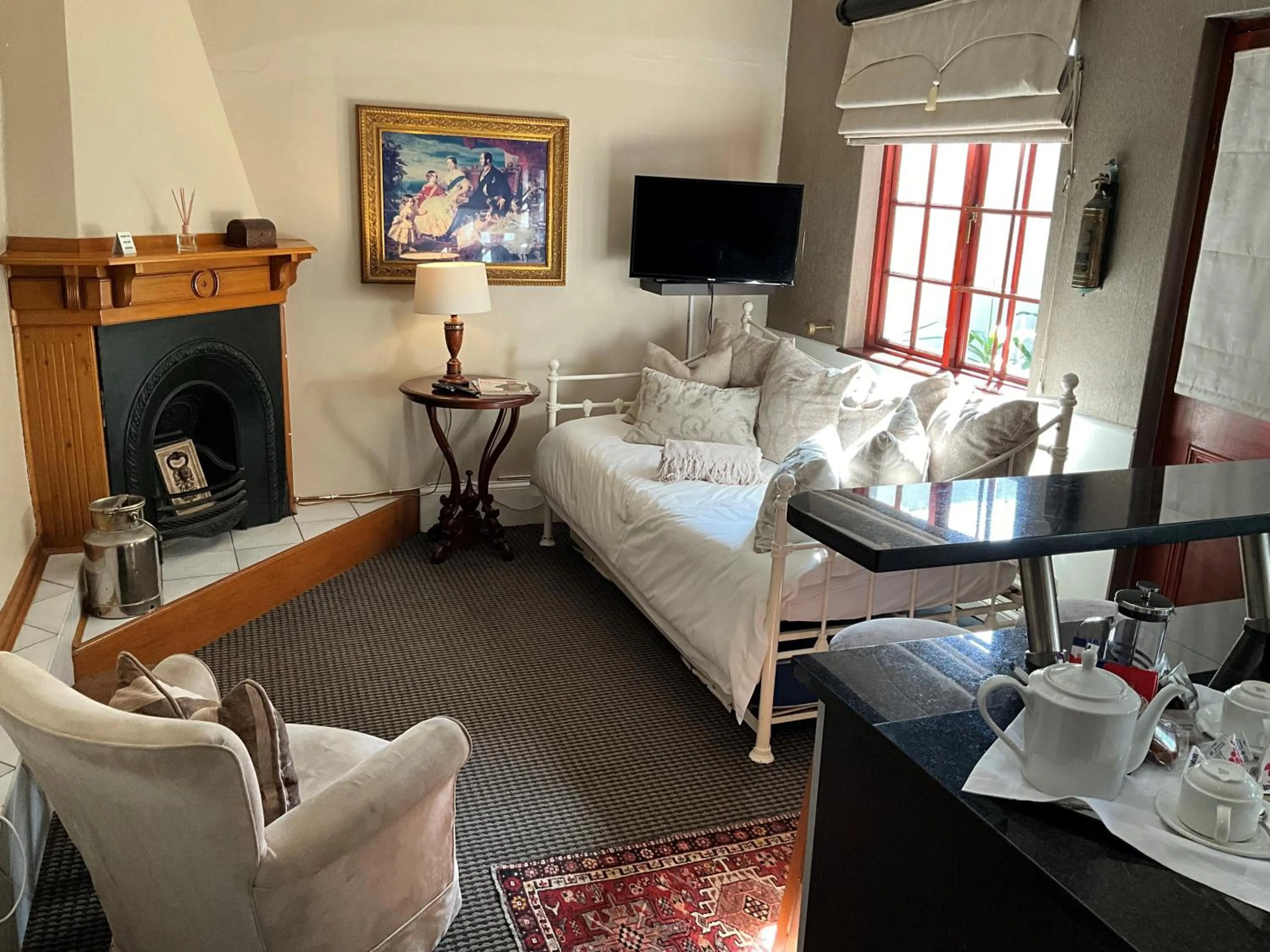 Seating area, Bed in Brighton Lodge - #Solar Energy #No Loadshedding