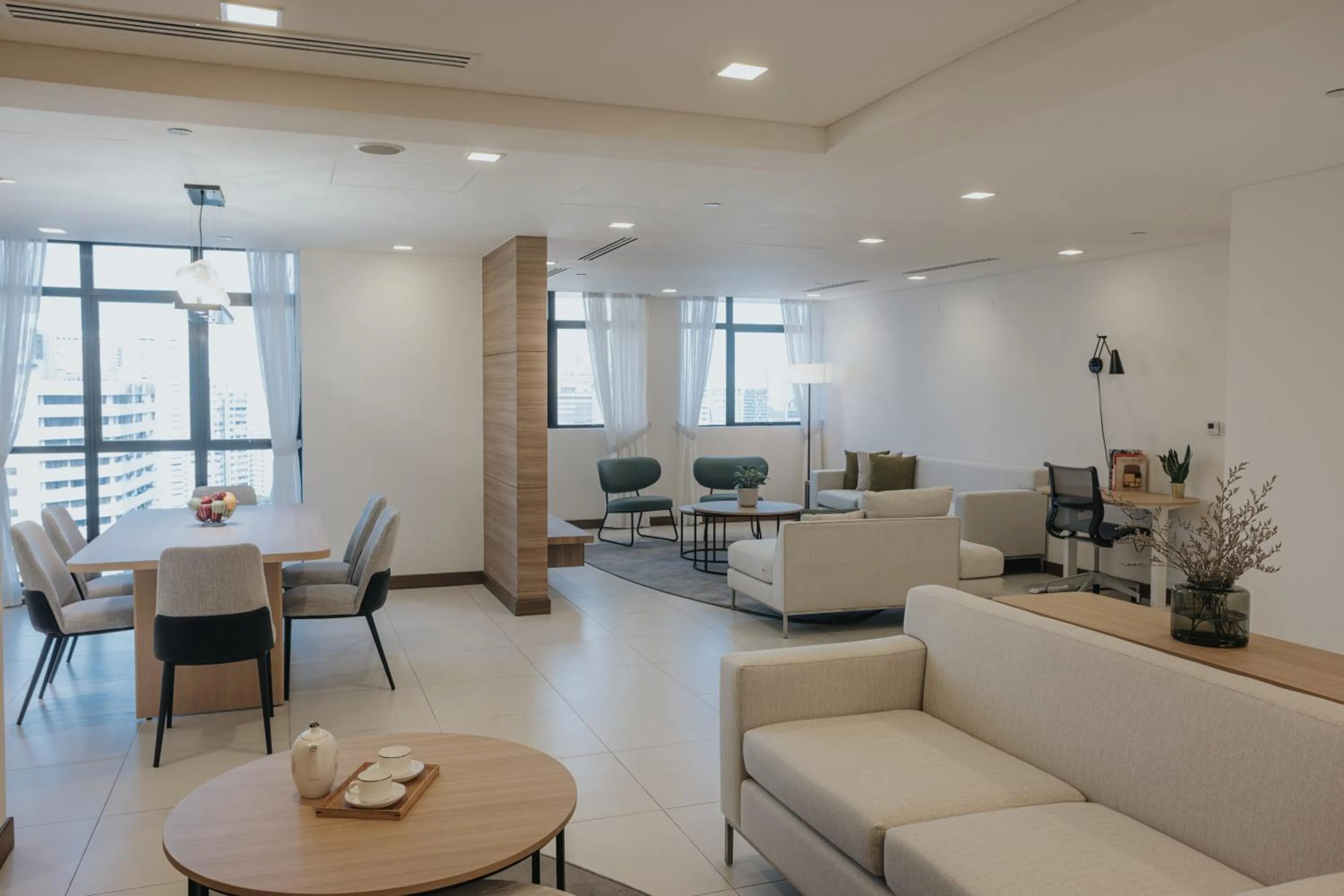 Living room in Novotel Living Singapore Orchard