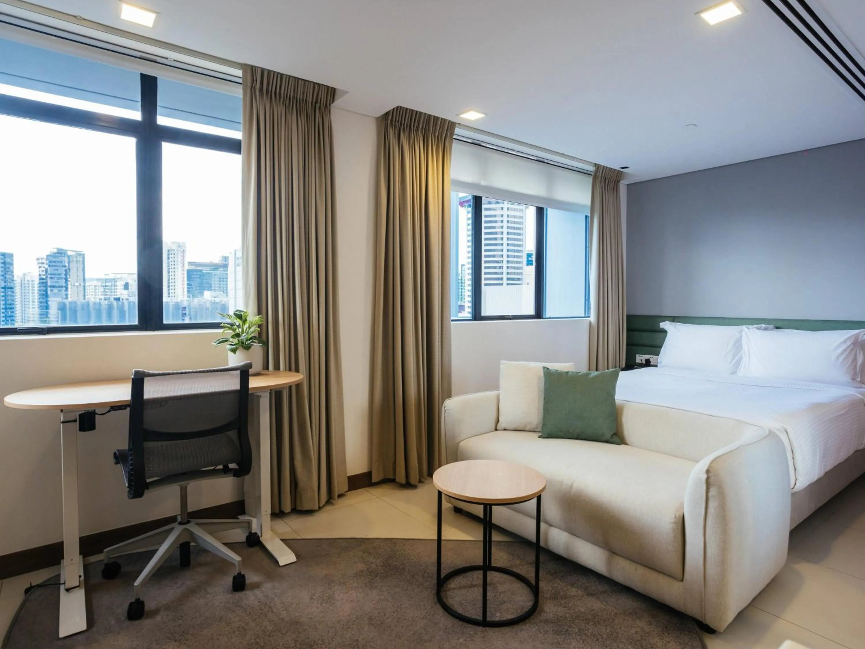 Bedroom, Bed in Novotel Living Singapore Orchard