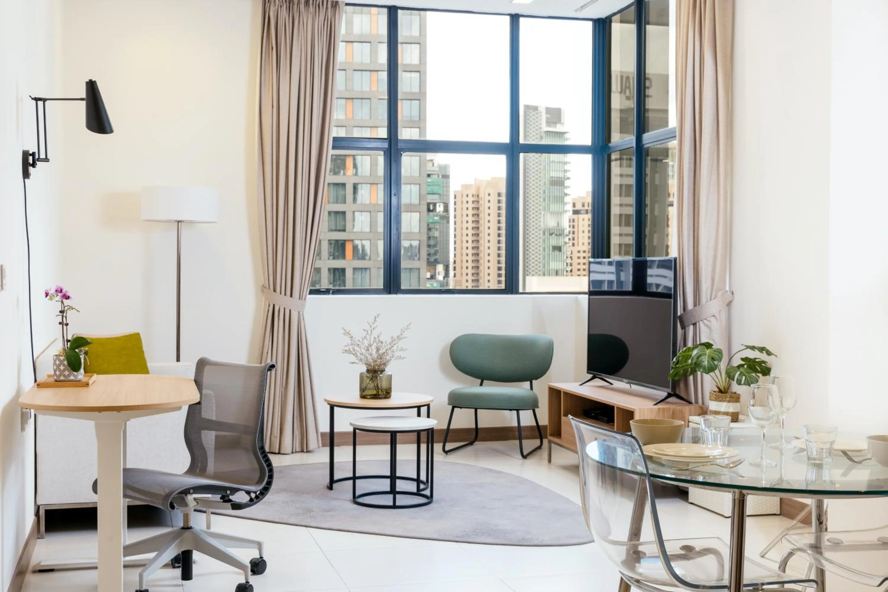 Living room in Novotel Living Singapore Orchard