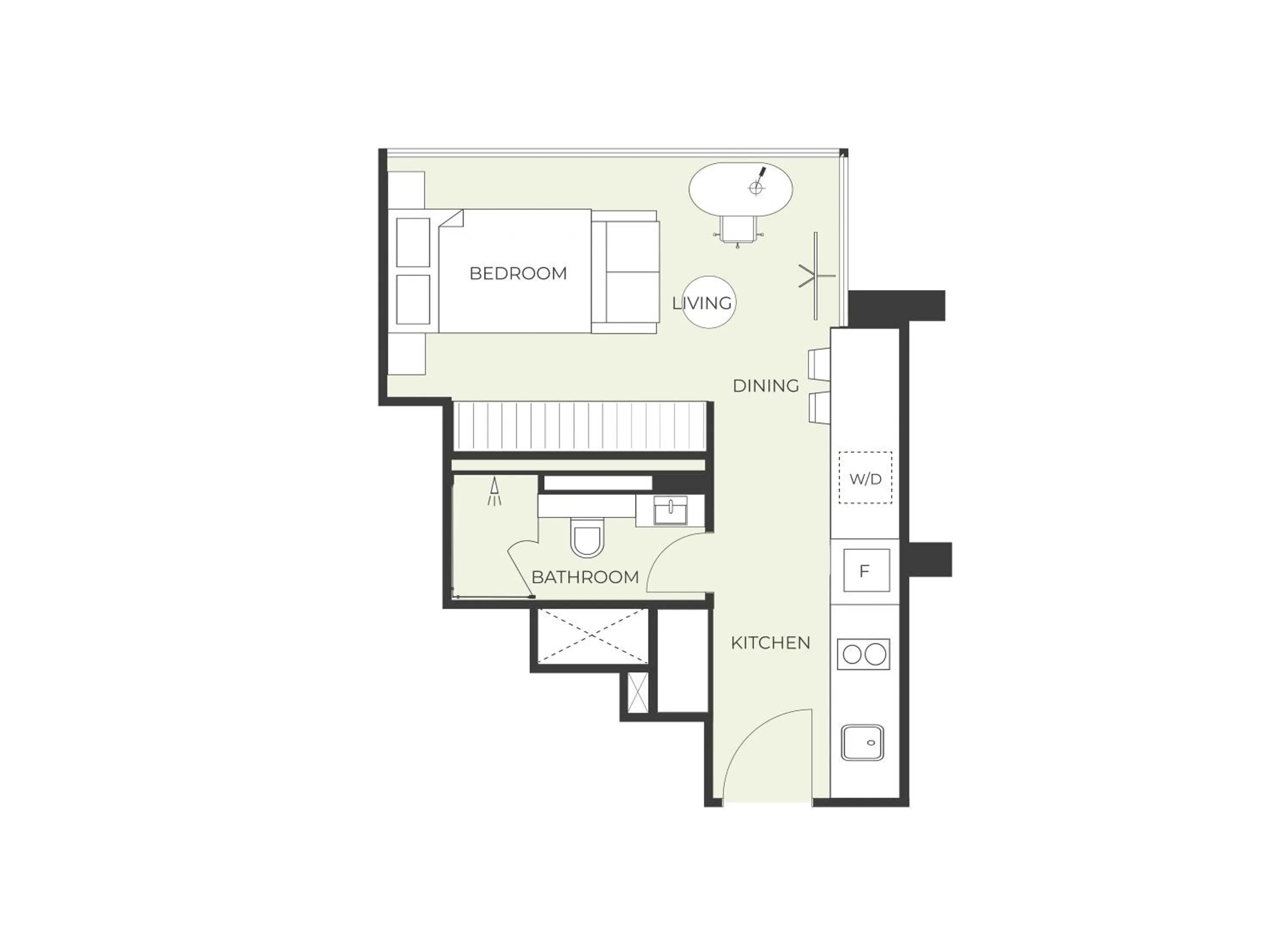Floor plan in Novotel Living Singapore Orchard