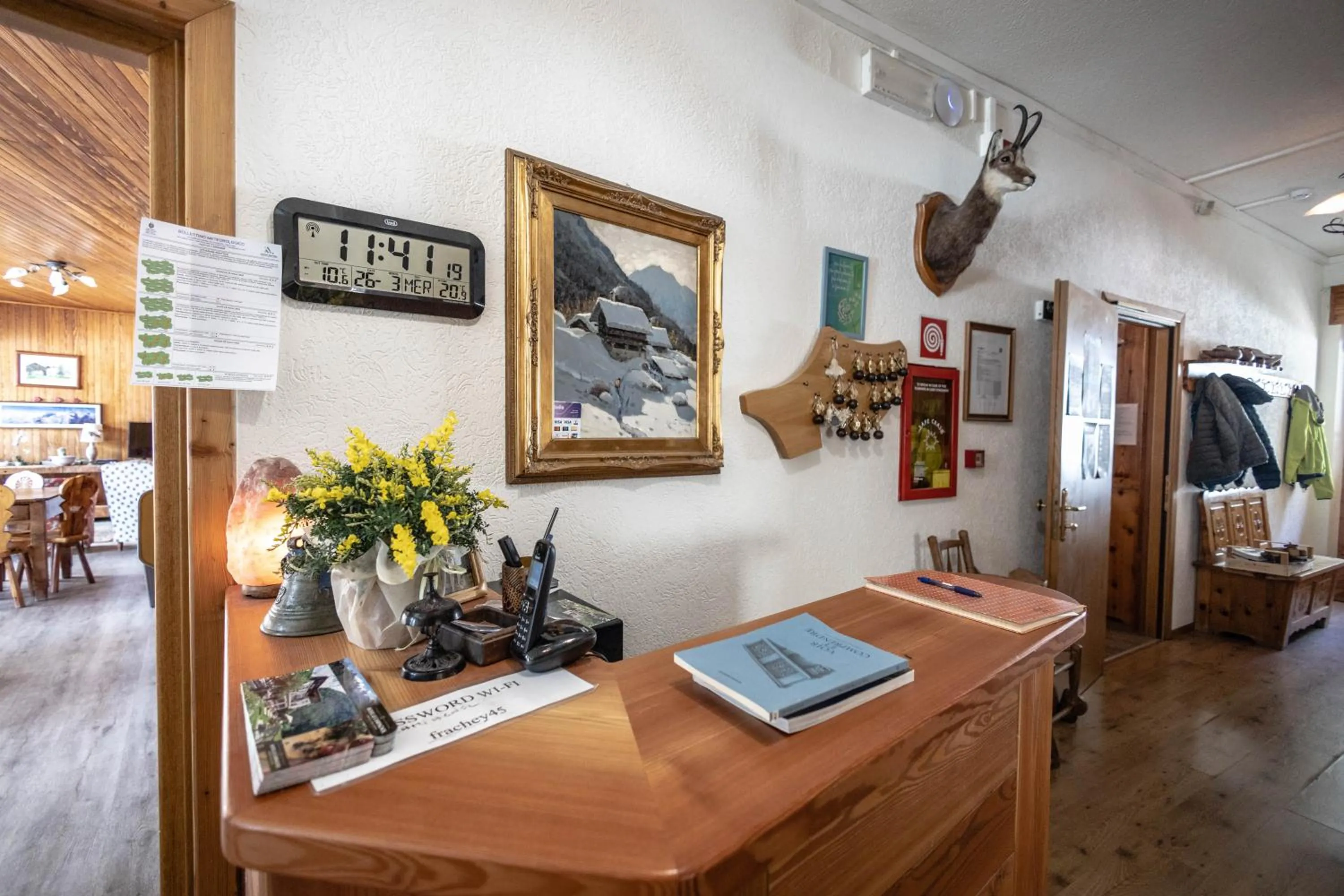 Lobby or reception in Hotel Le Campagnol