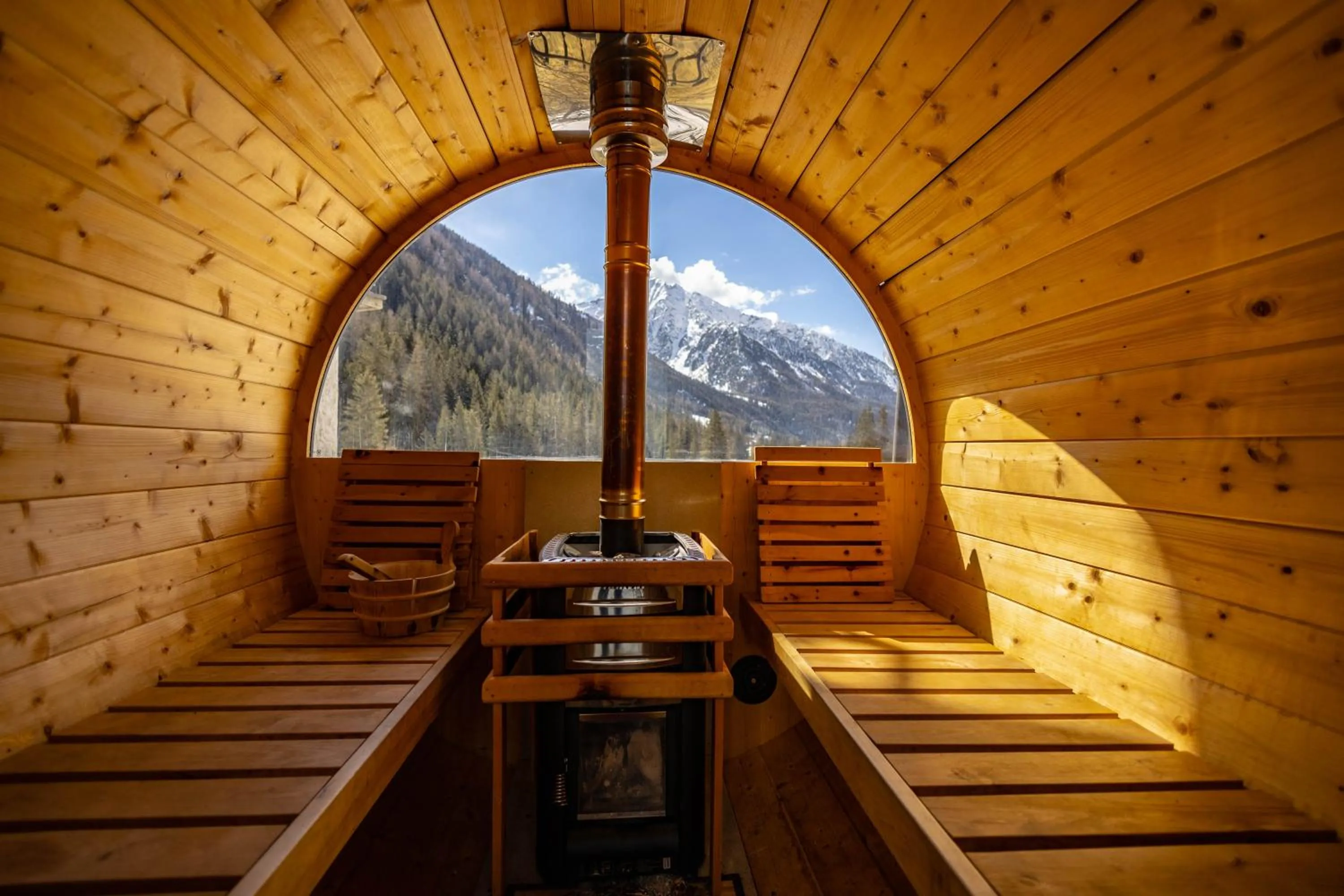 Sauna in Hotel Le Campagnol