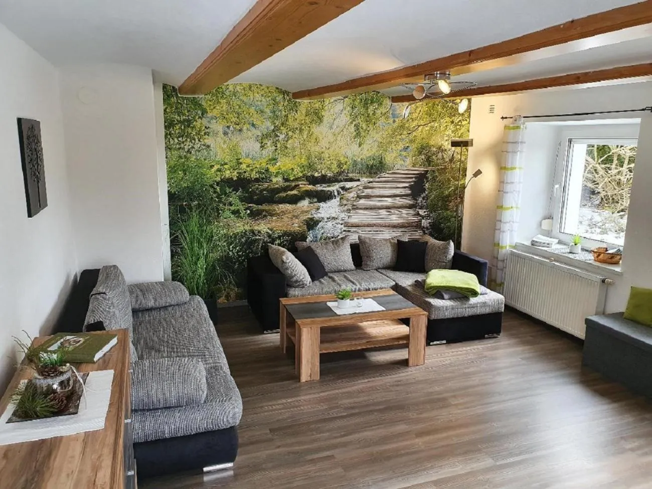 Living room in Ferienwohnung Dersch