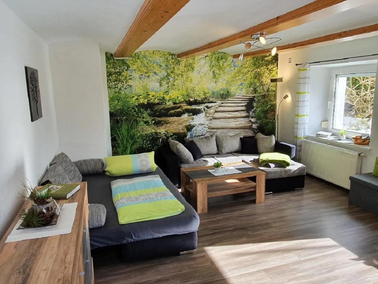 Living room in Ferienwohnung Dersch