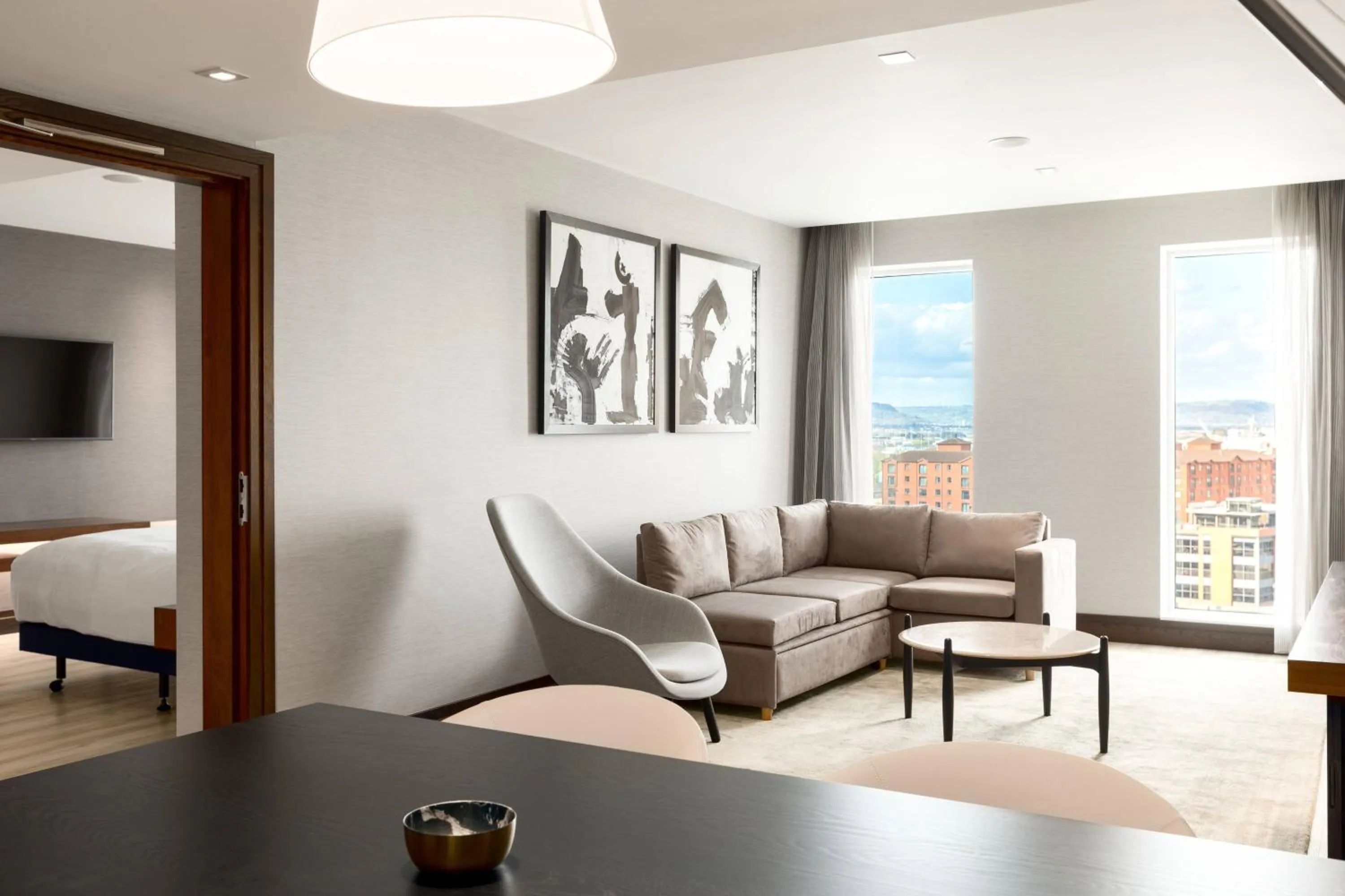 Lounge or bar in AC Hotel by Marriott Belfast