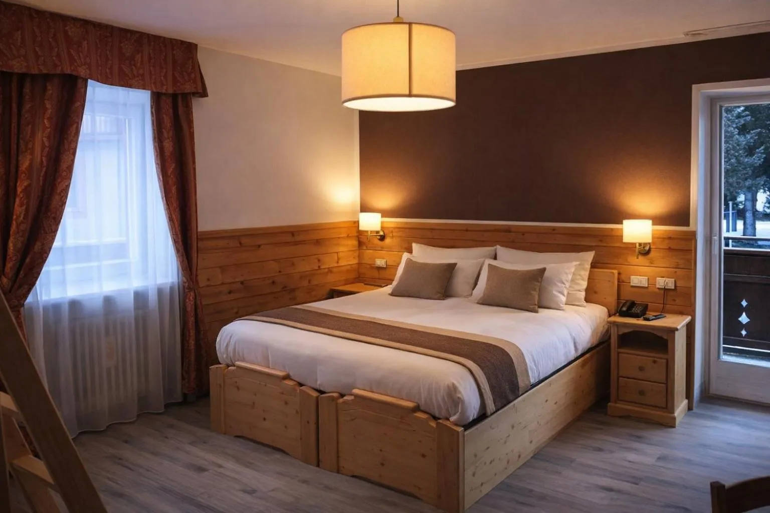 Bed in Hotel Rododendro Val di Fassa