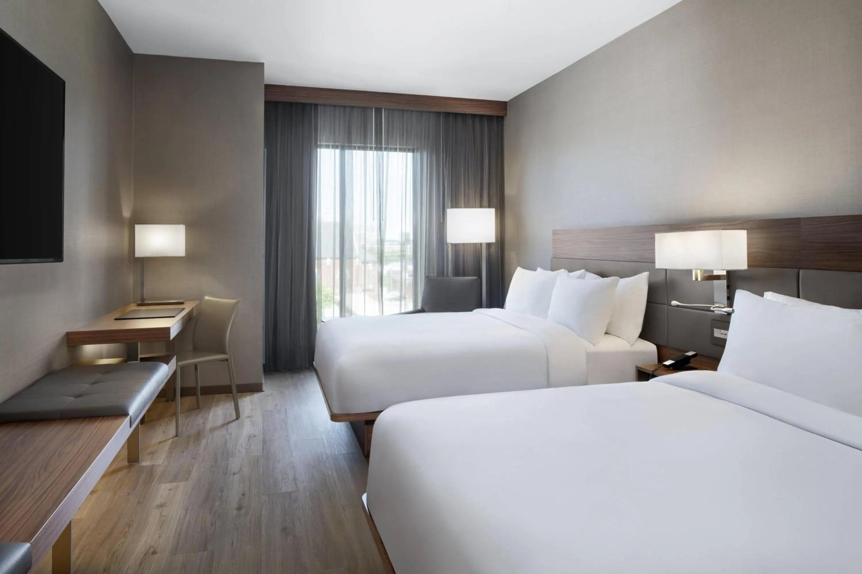 Photo of the whole room, Bed in AC Hotel by Marriott Louisville Downtown