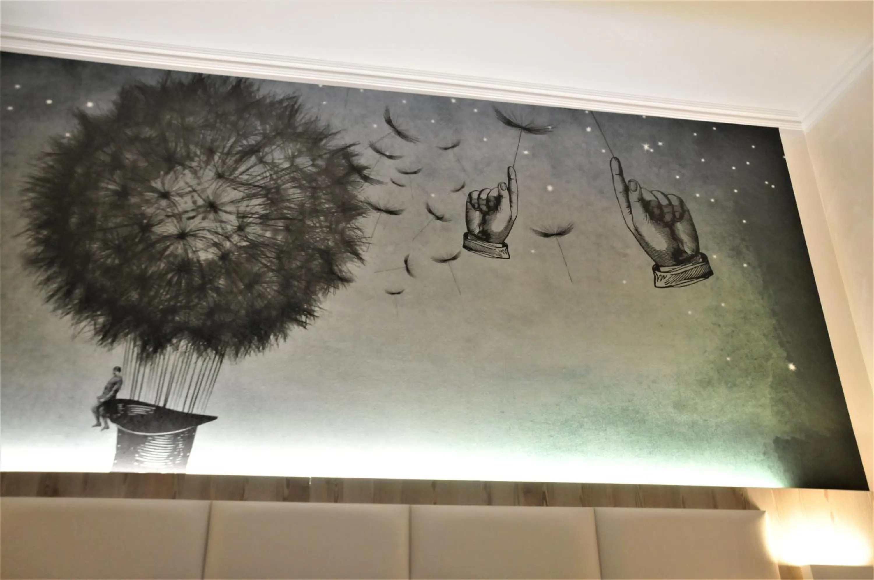 Decorative detail in Hotel Aquila