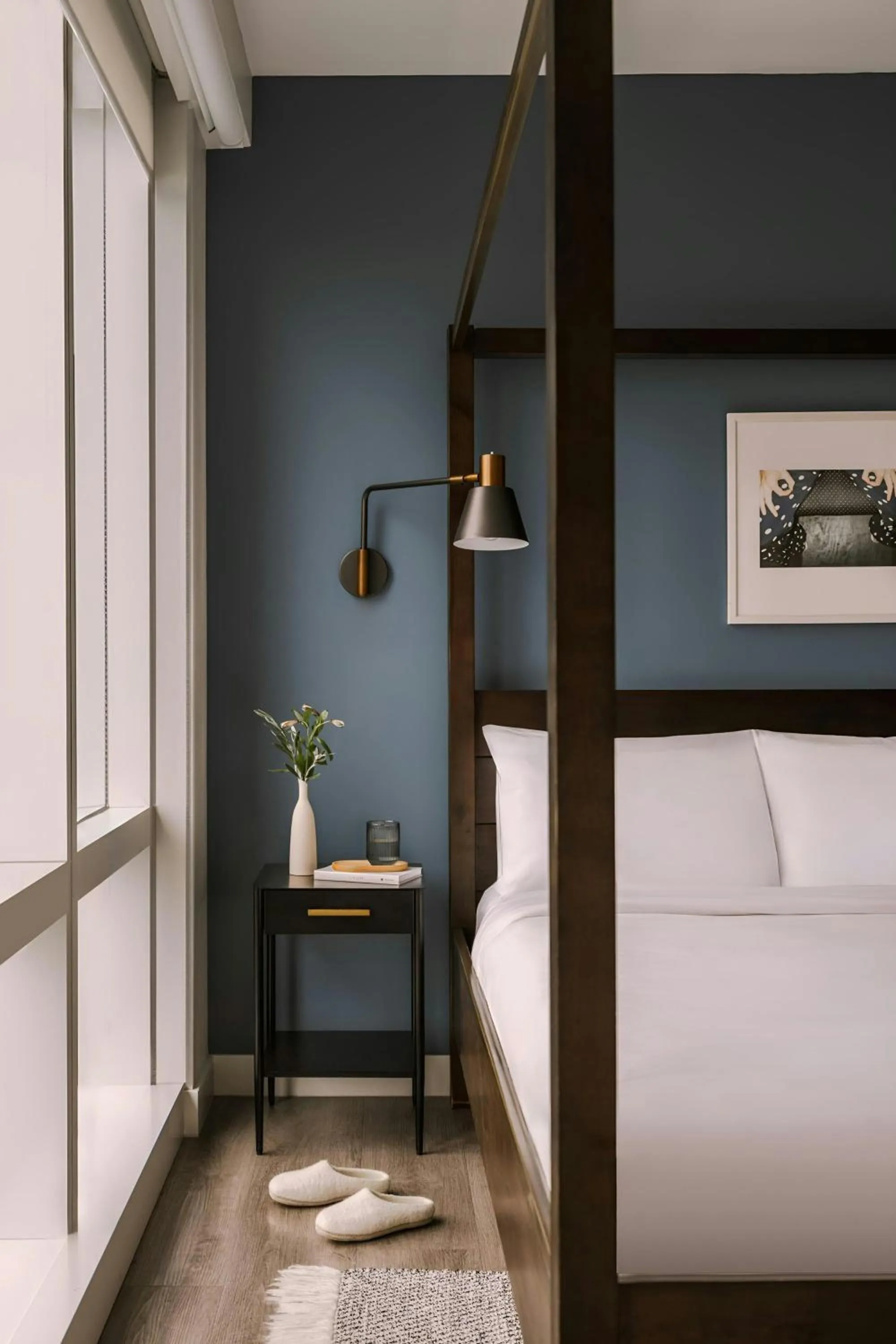 Bedroom, Bed in Sonder by Marriott Bonvoy Pierce Boston Apartments Fenway