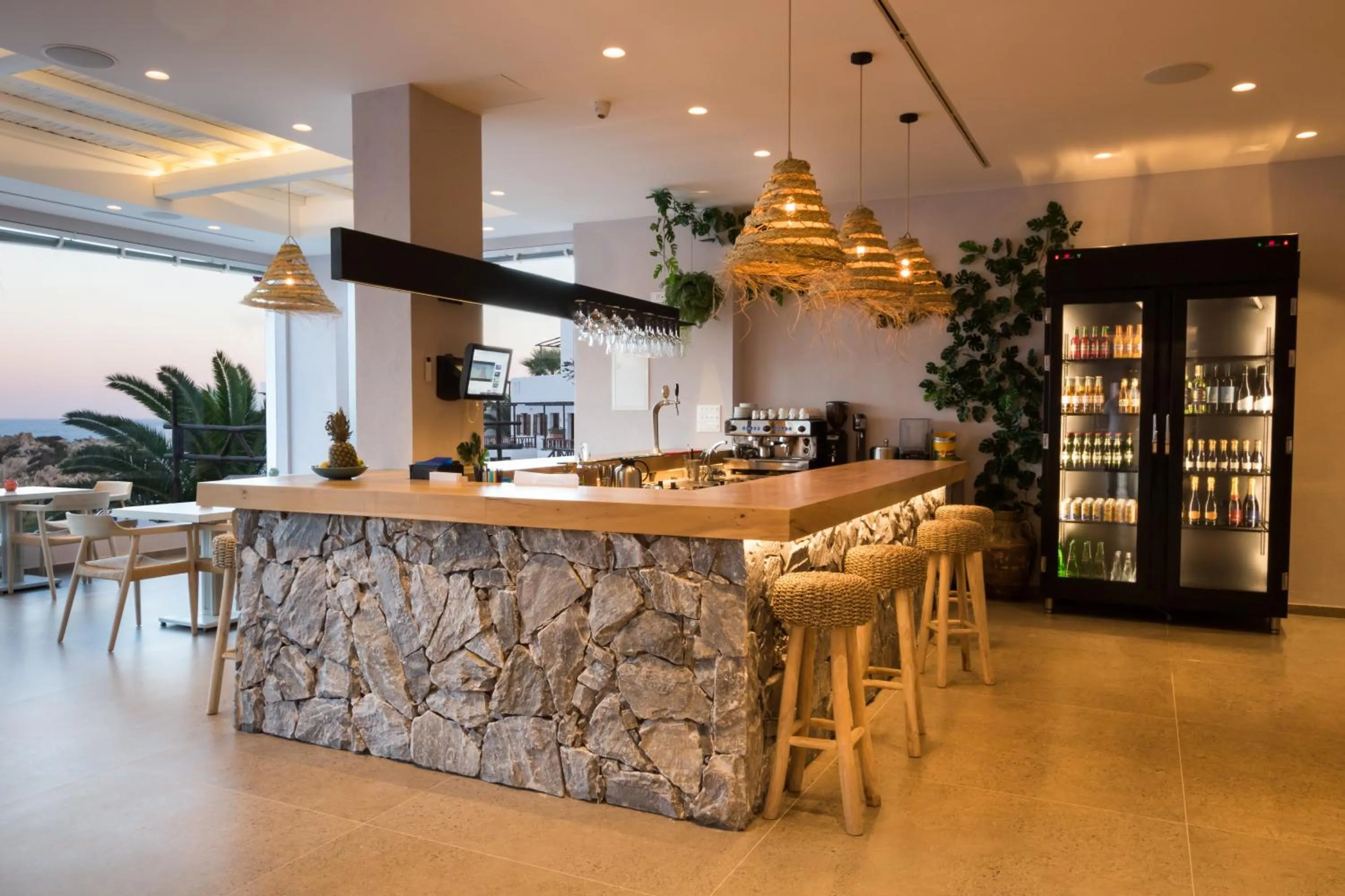 Lounge or bar in Aegean Village Beachfront Resort