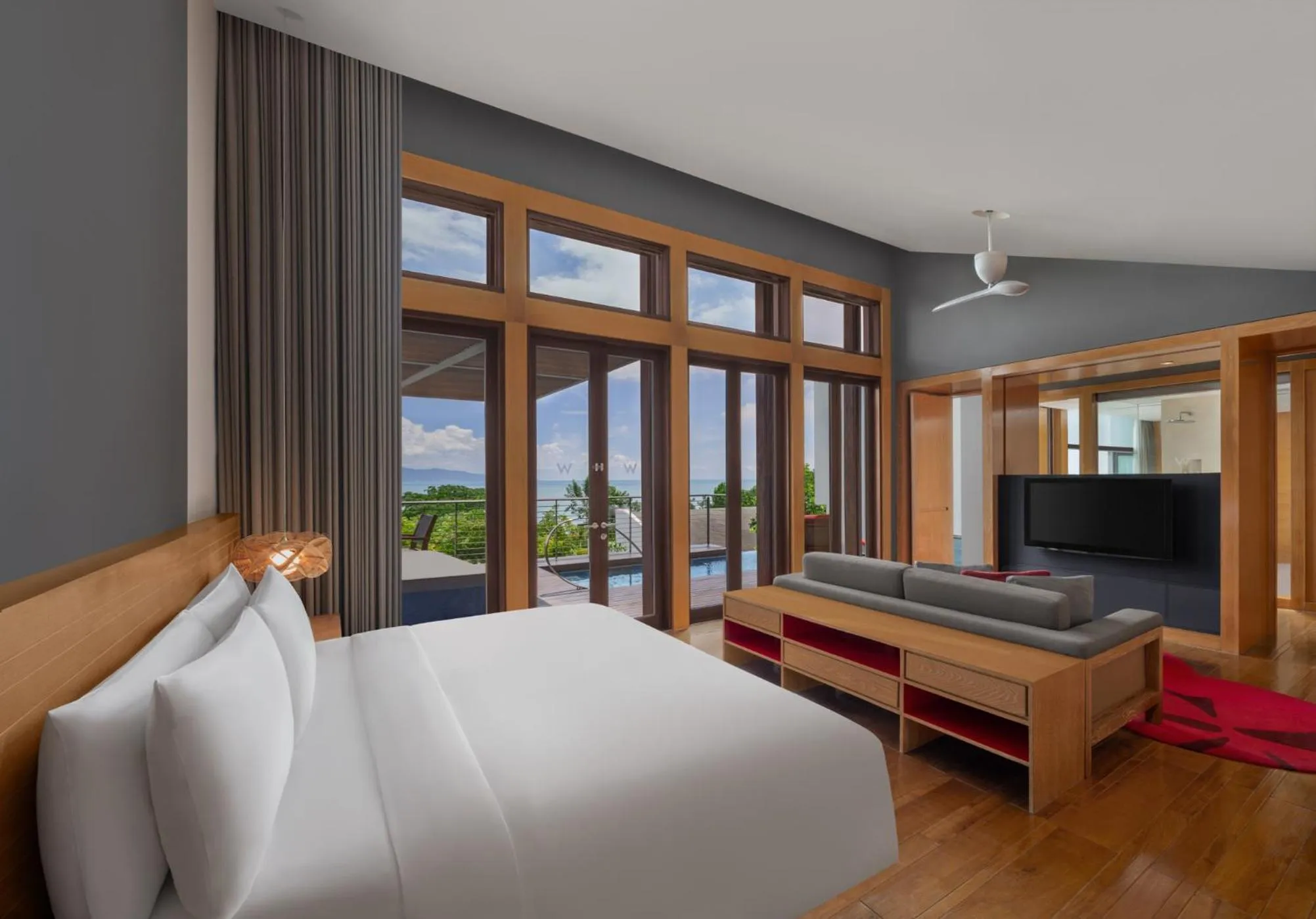 Bedroom, Bed in W Koh Samui