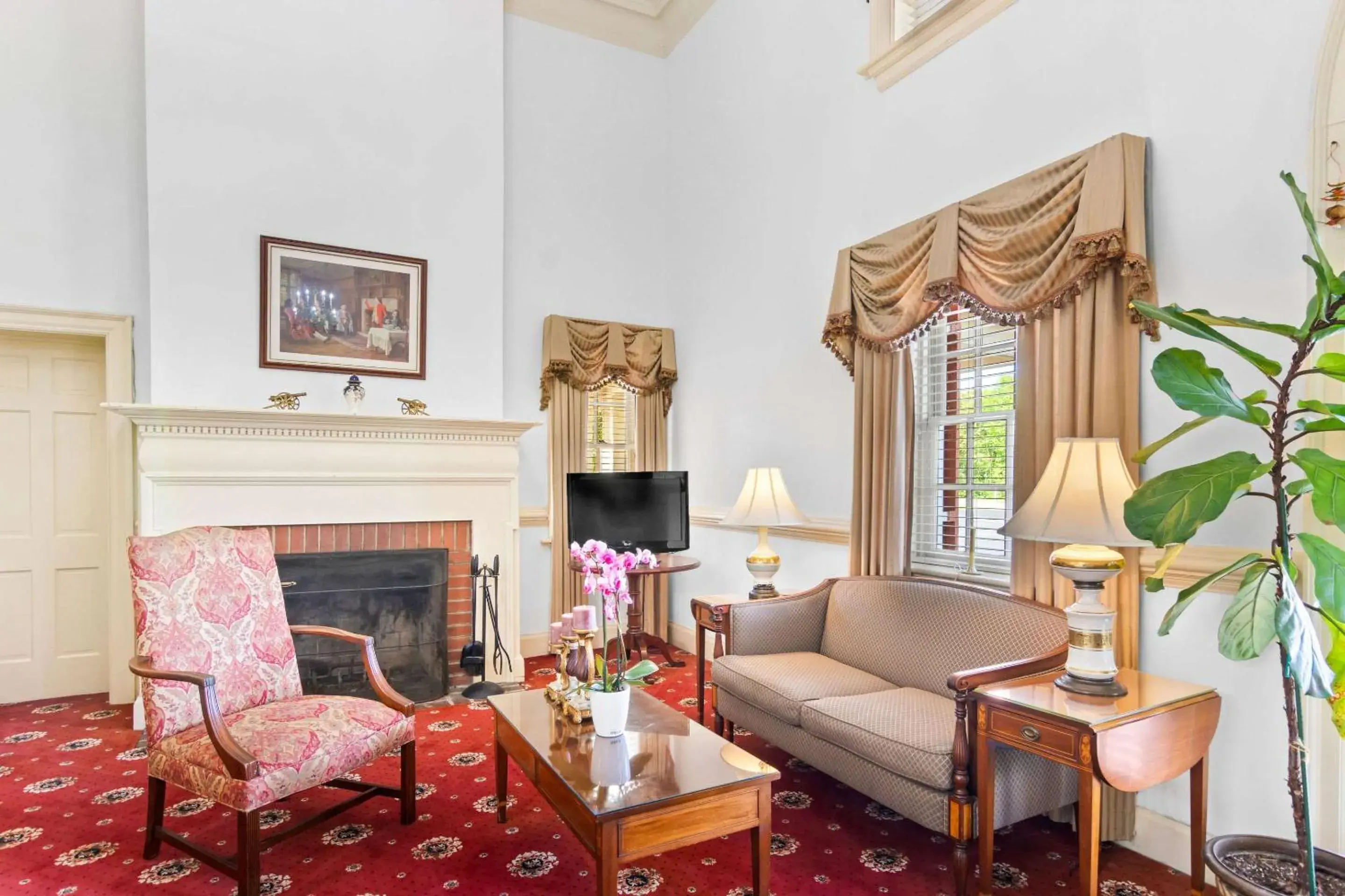 Lobby or reception in Rodeway Inn Historic Lobby or reception in Rodeway Inn Historic