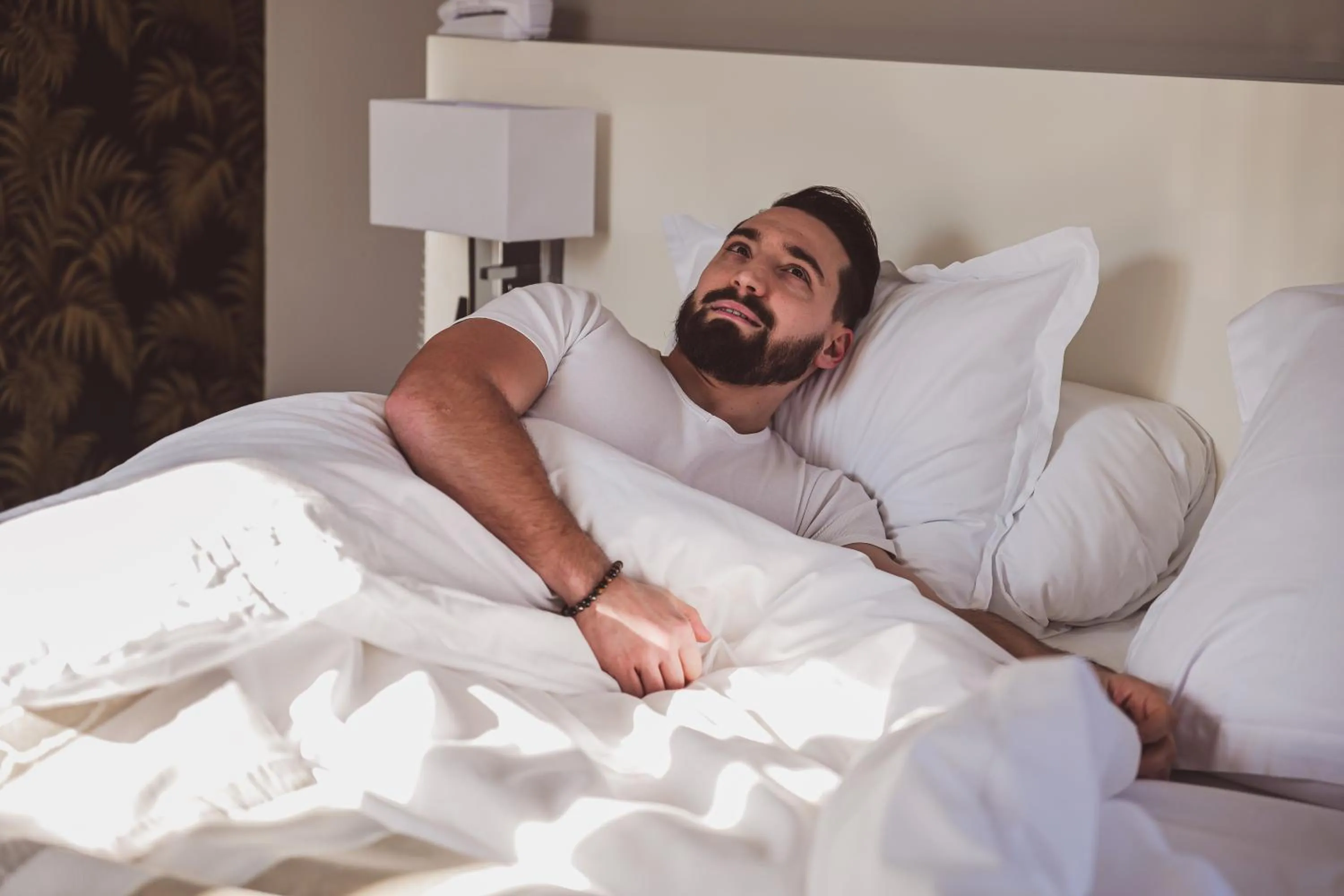 Bed in Le Manoir Hôtel