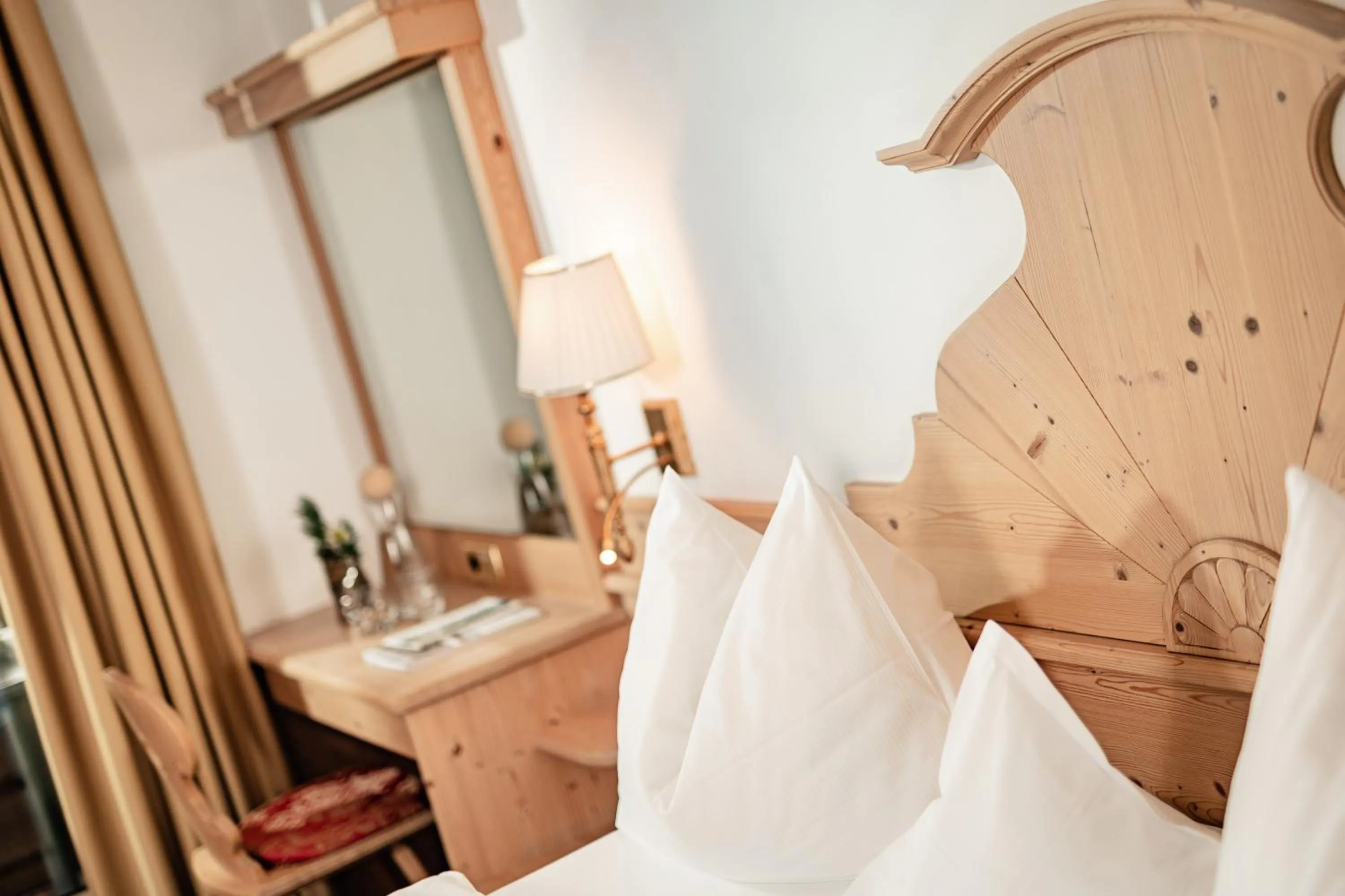 Bed in Romantik & Family Hotel Gardenia***S