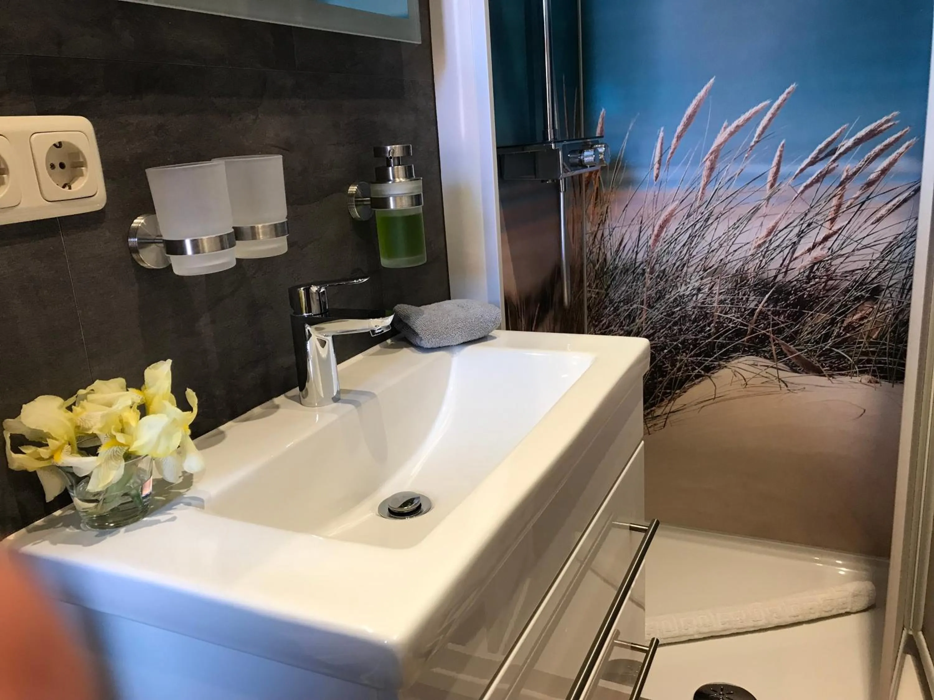 Shower in Pension 19