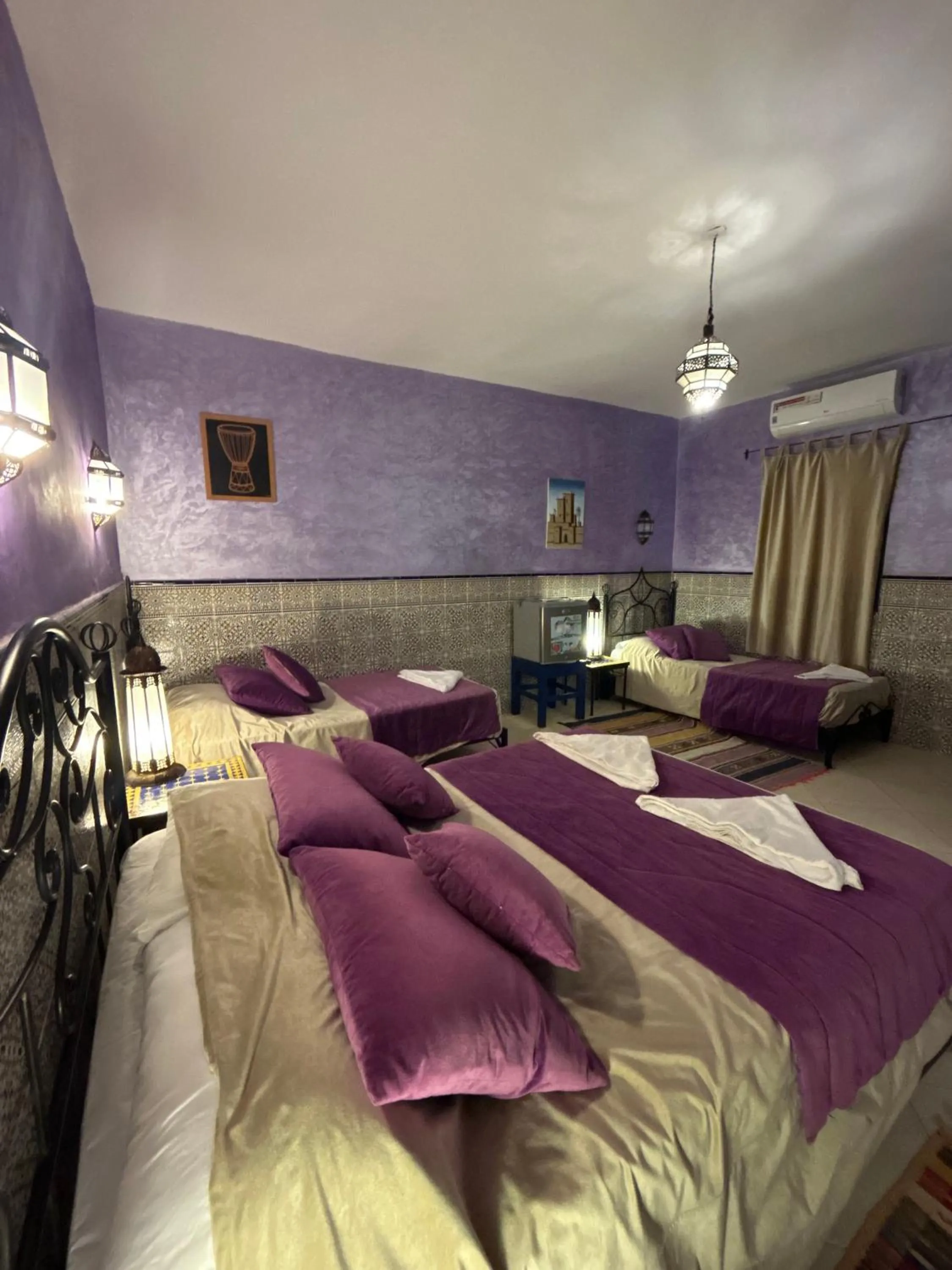 Bed in Hotel Riad Ali