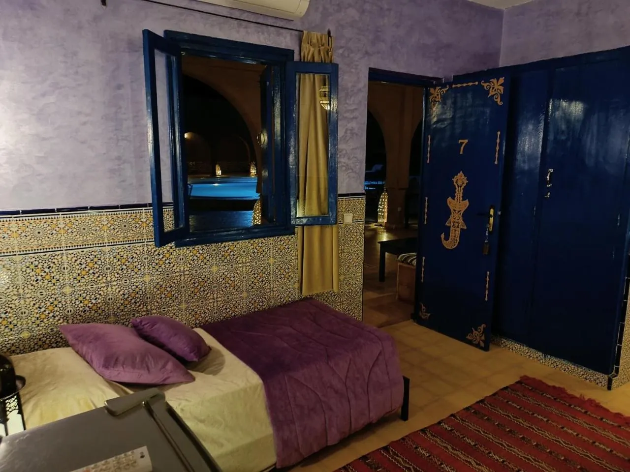 Bed in Hotel Riad Ali