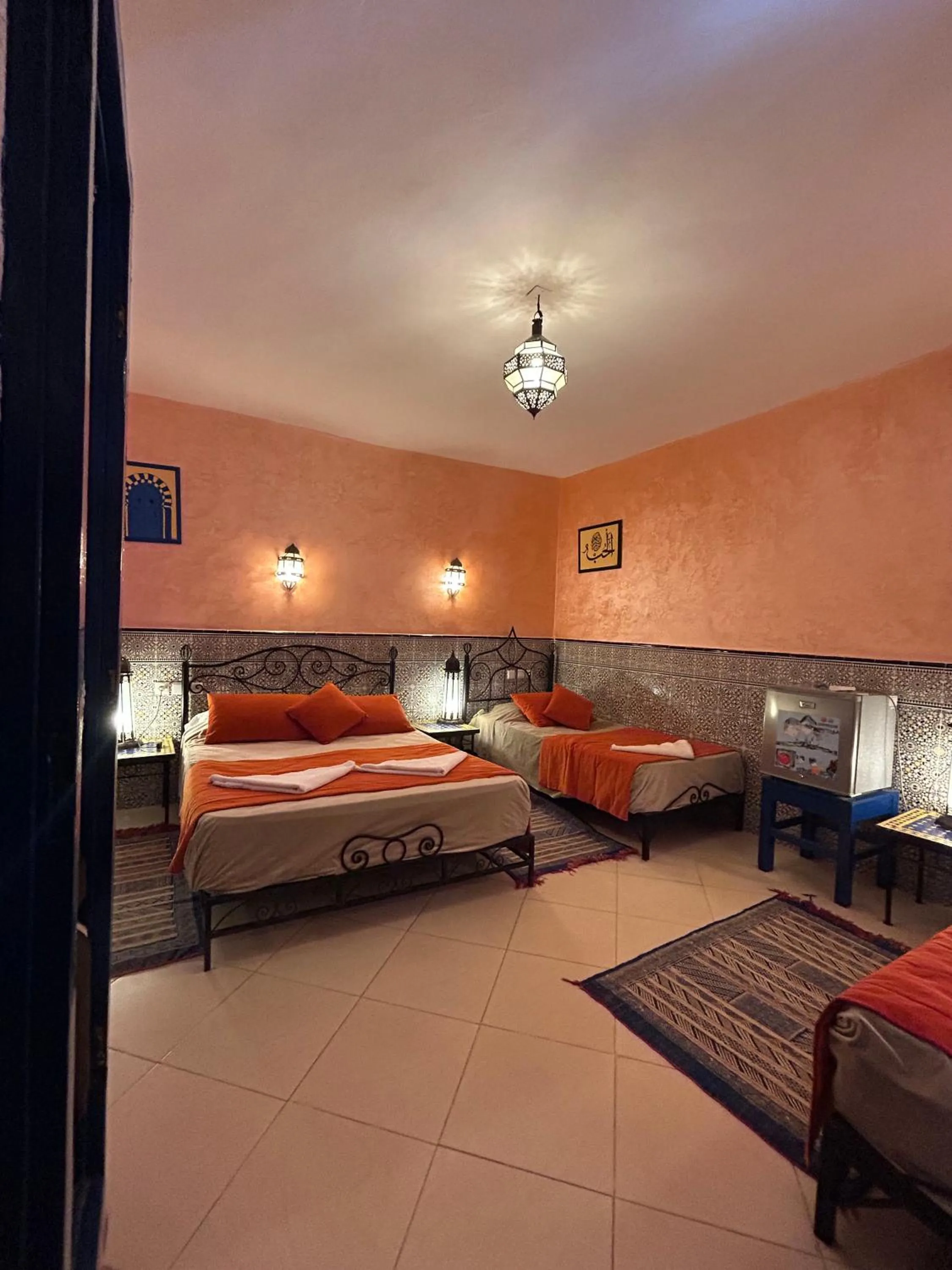 Bed in Hotel Riad Ali