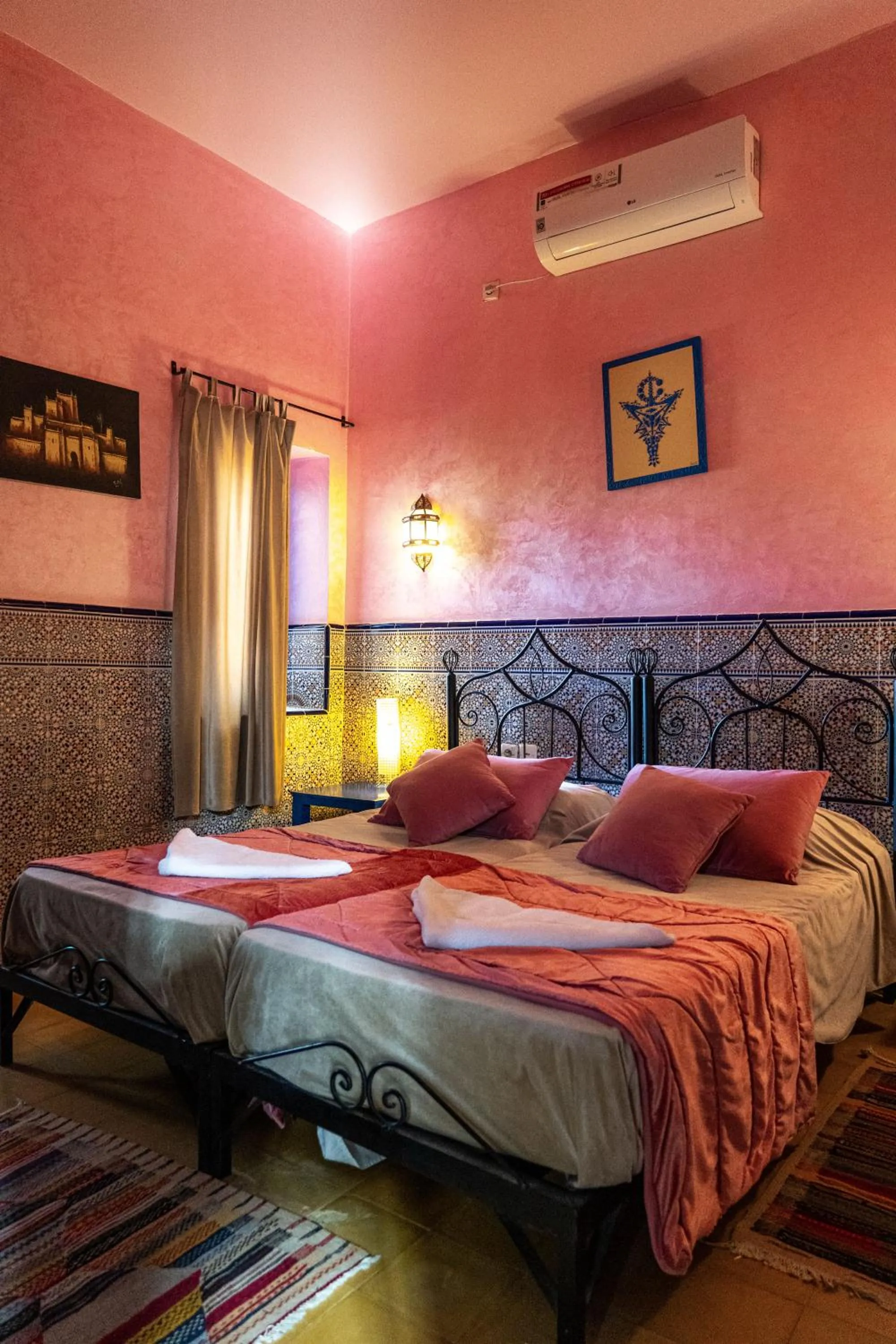 Bed in Hotel Riad Ali