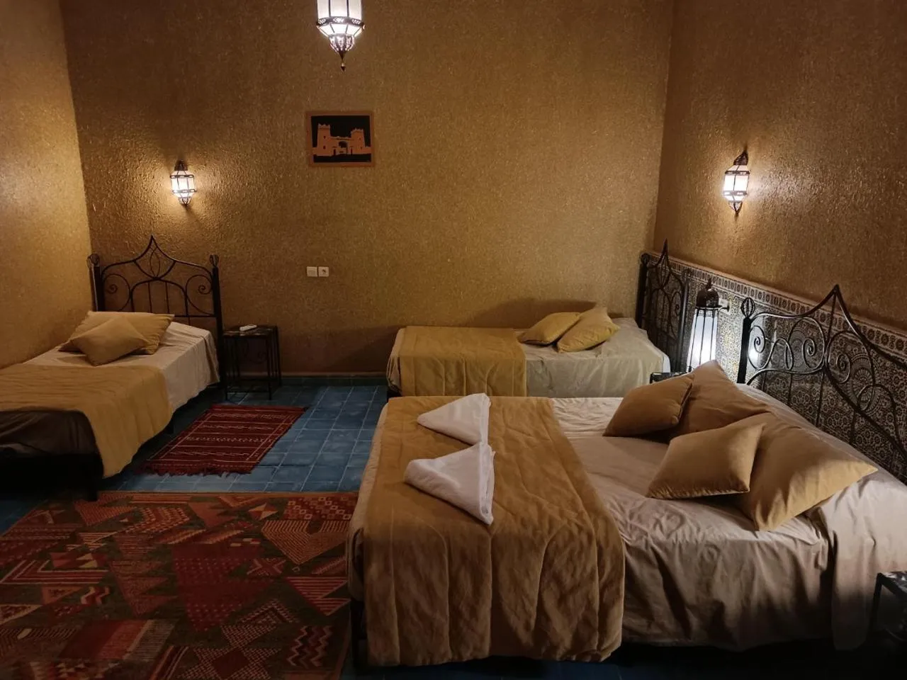 Bed in Hotel Riad Ali