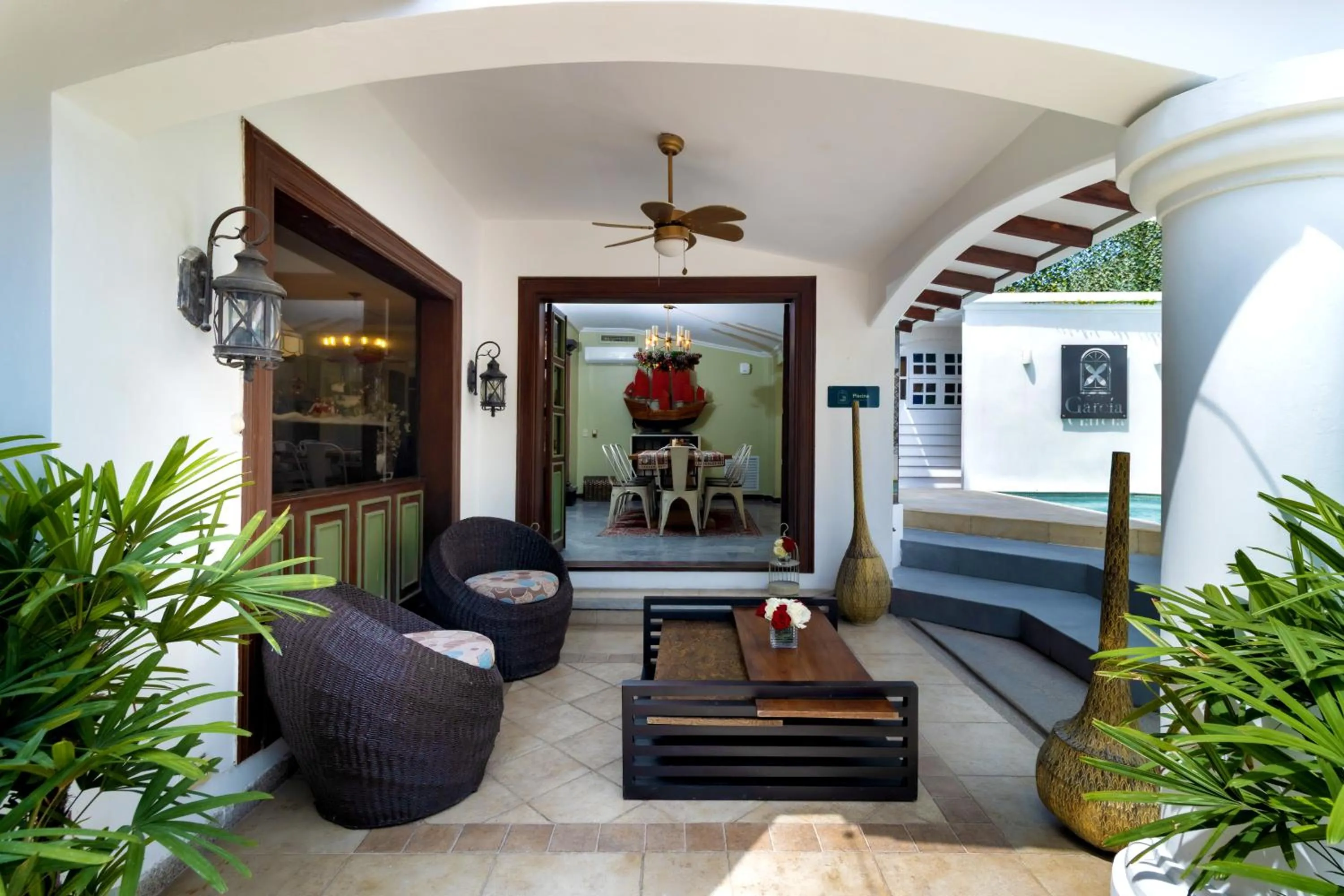 Living room in Casa García