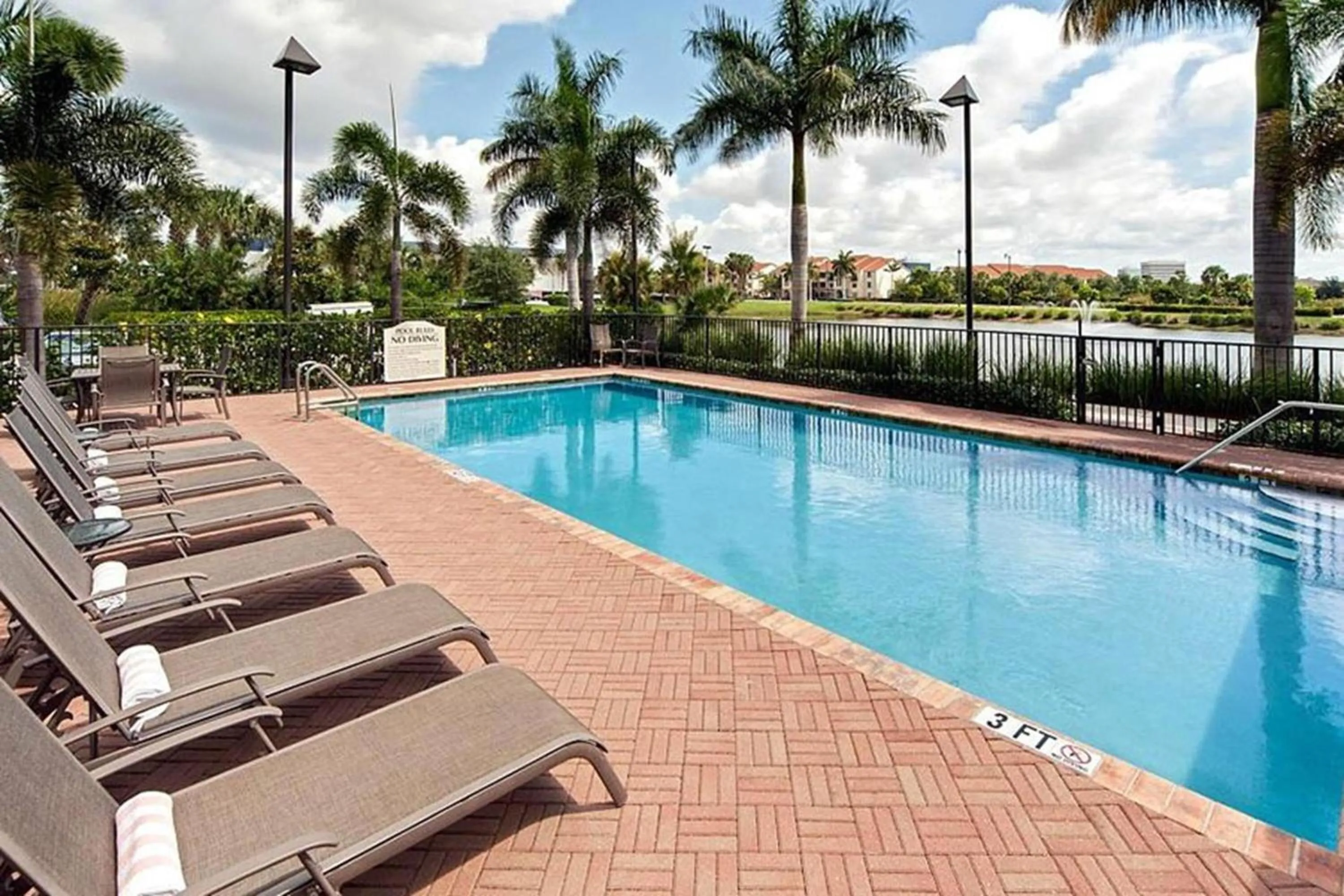 Pool view in Hawthorn Extended Stay by Wyndham West Palm Beach