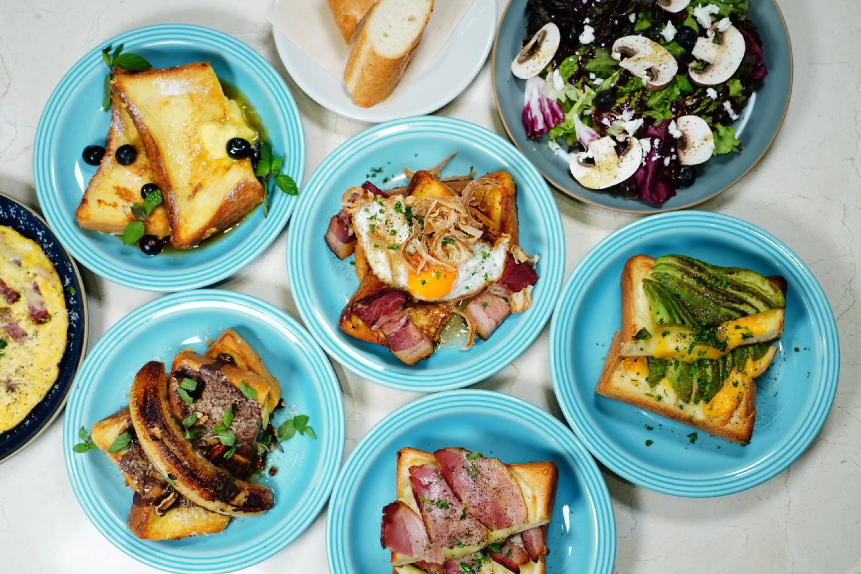 Breakfast, Lunch and Dinner in Mustard Hotel Shibuya