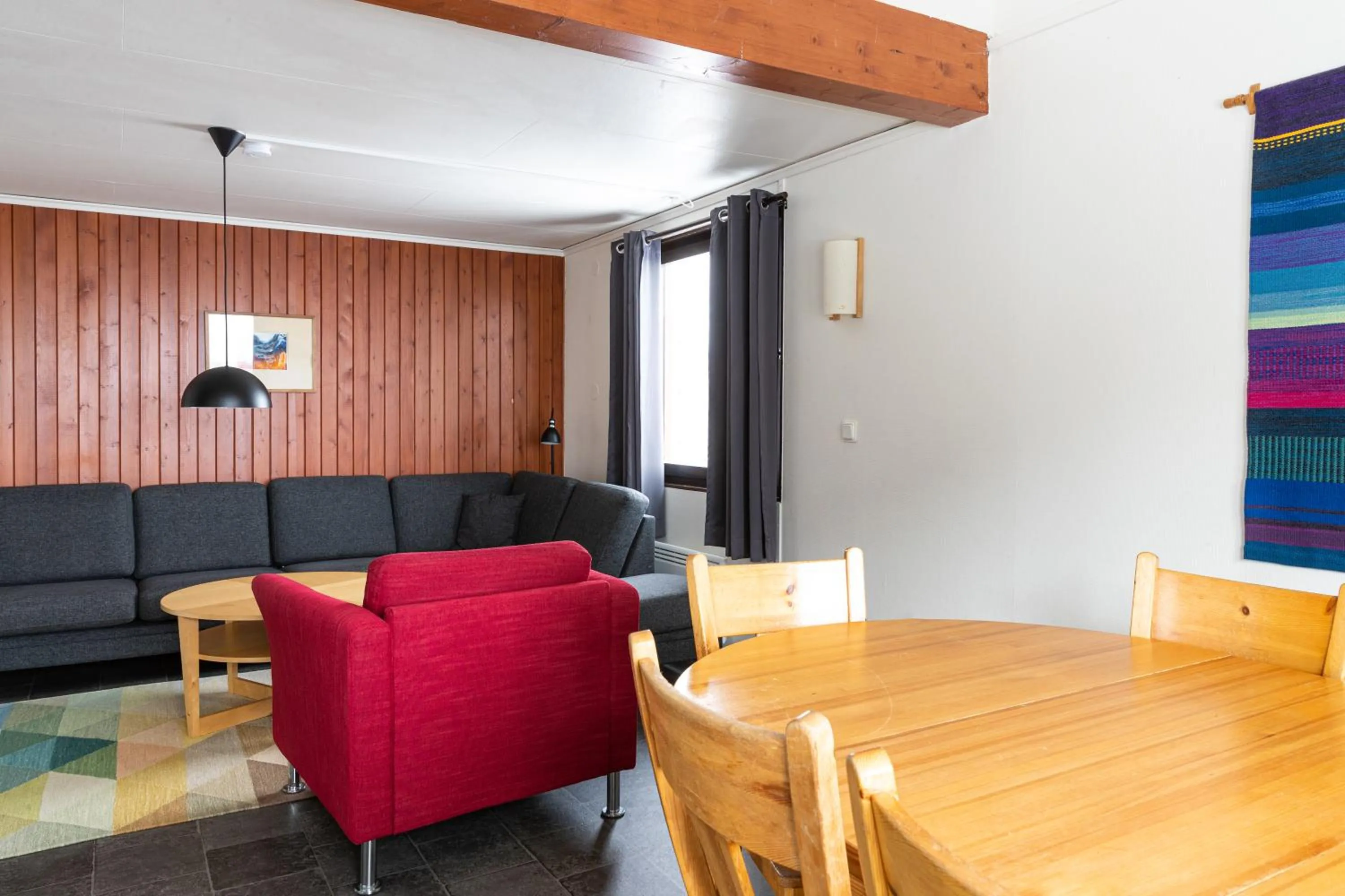 Living room in STF Abisko Turiststation