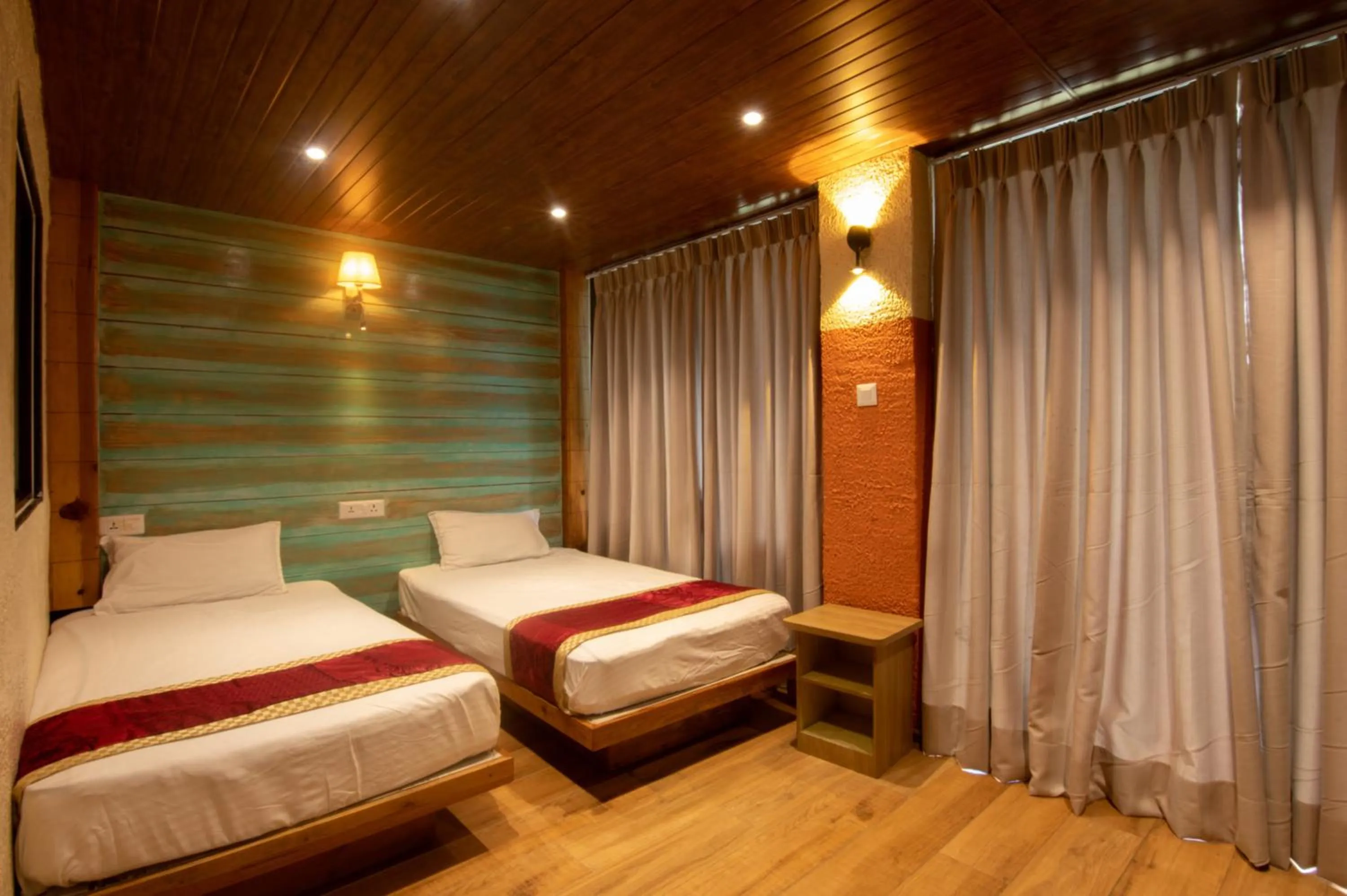 Bed in Everest Manla Resort