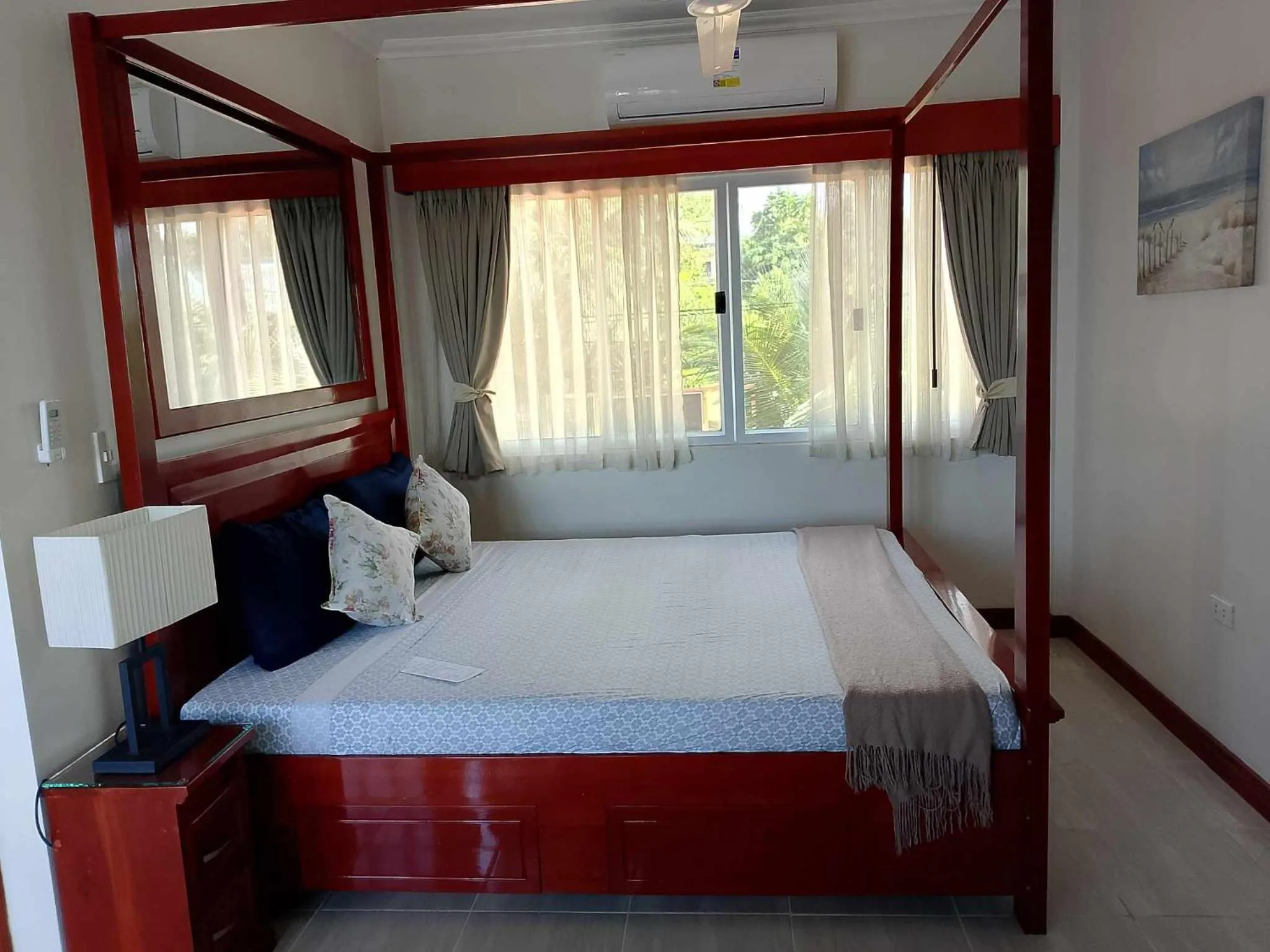 Bed in Ocean Breeze Resort