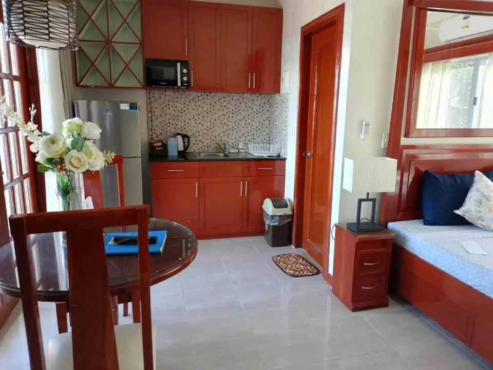 Bed in Ocean Breeze Resort