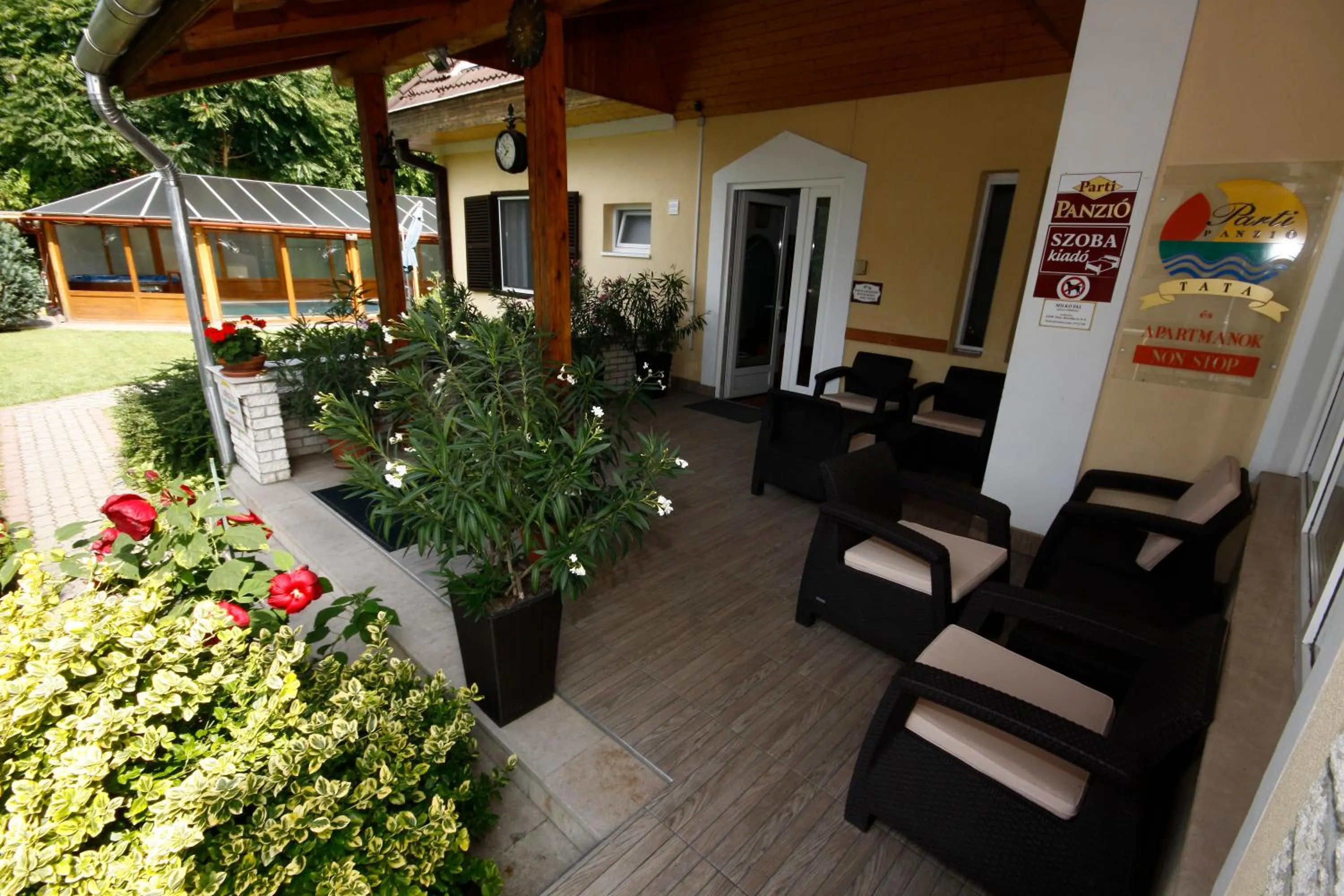 Balcony/Terrace in Parti Panzió