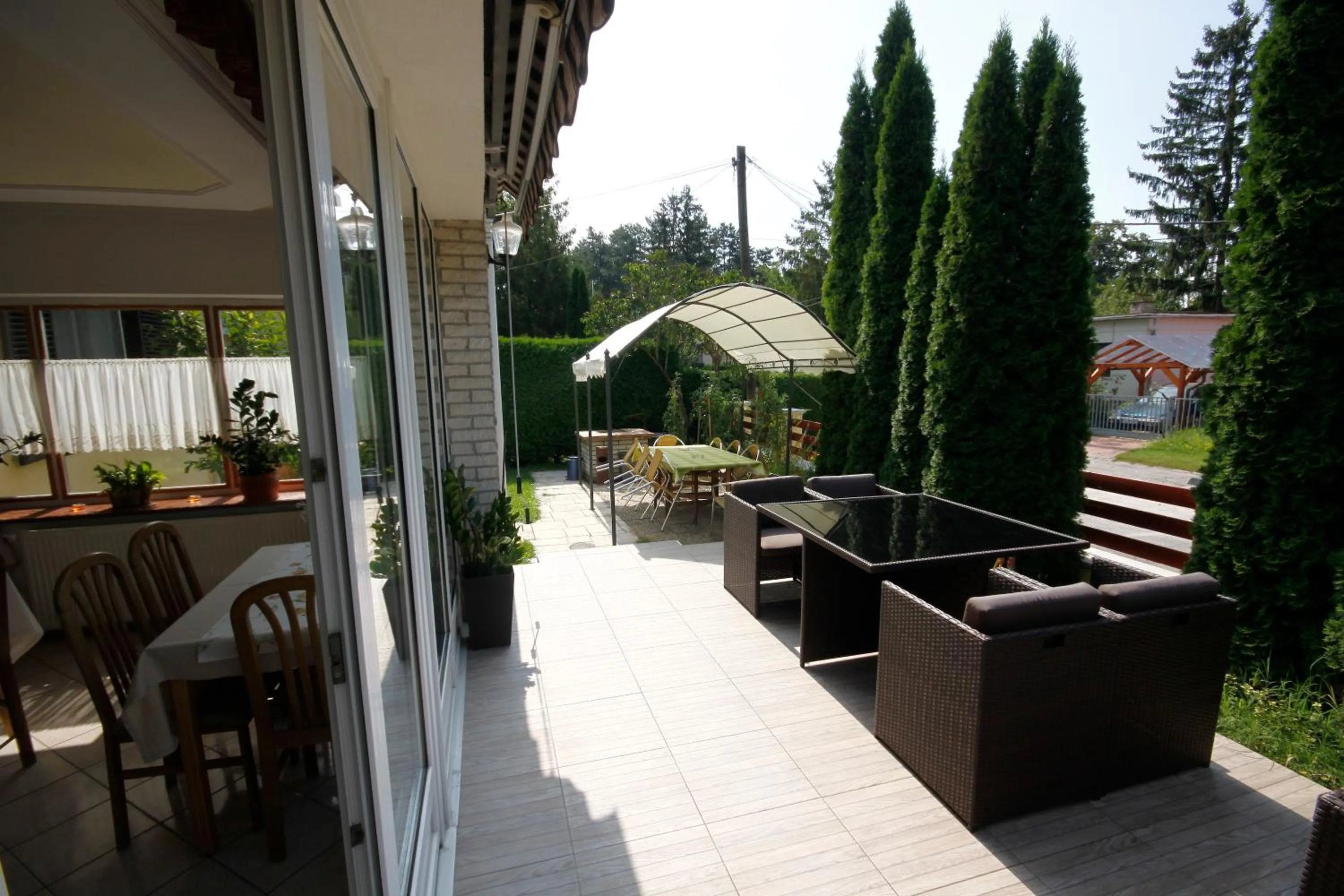 Balcony/Terrace in Parti Panzió