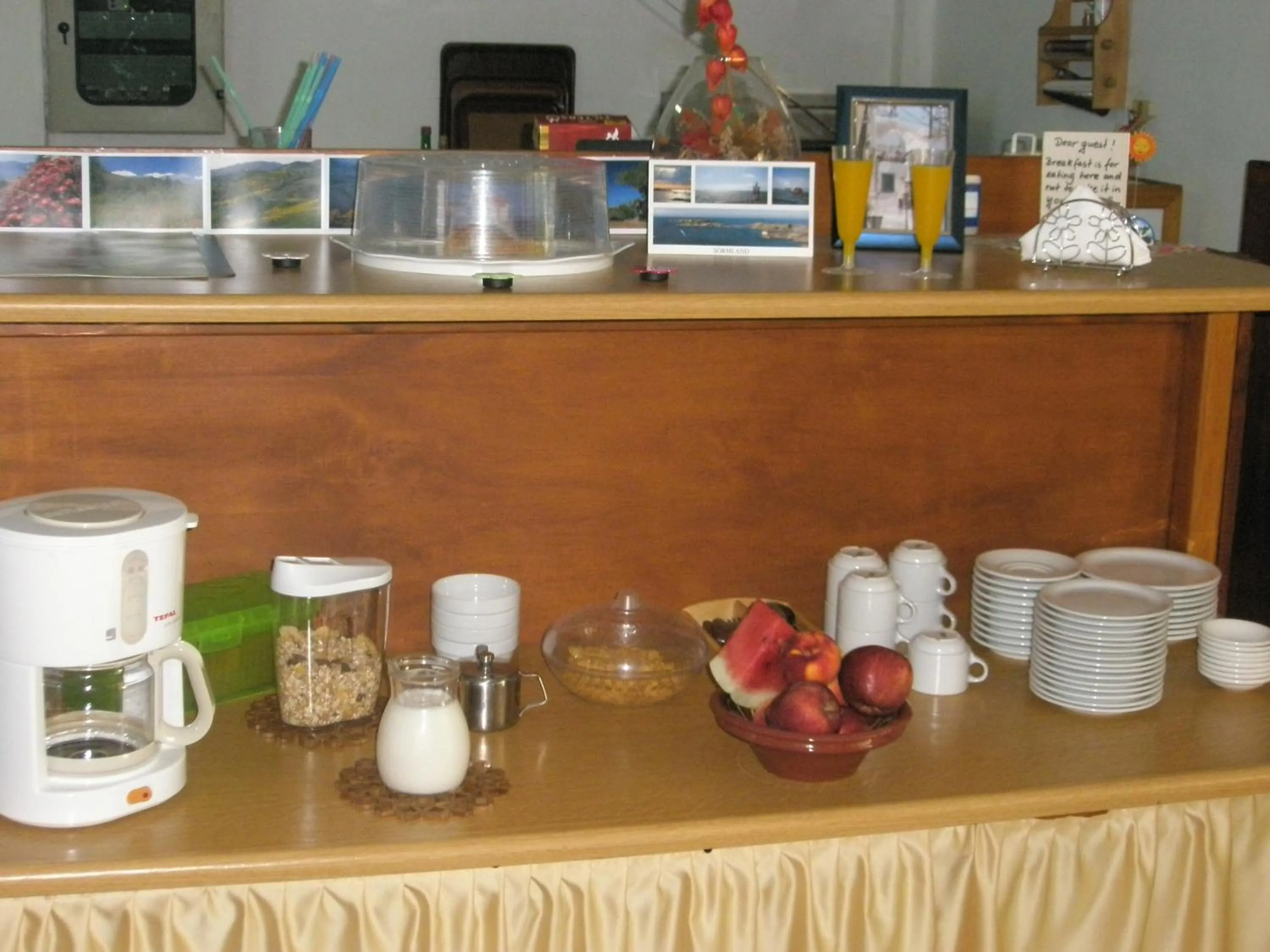 Continental breakfast in Ostria