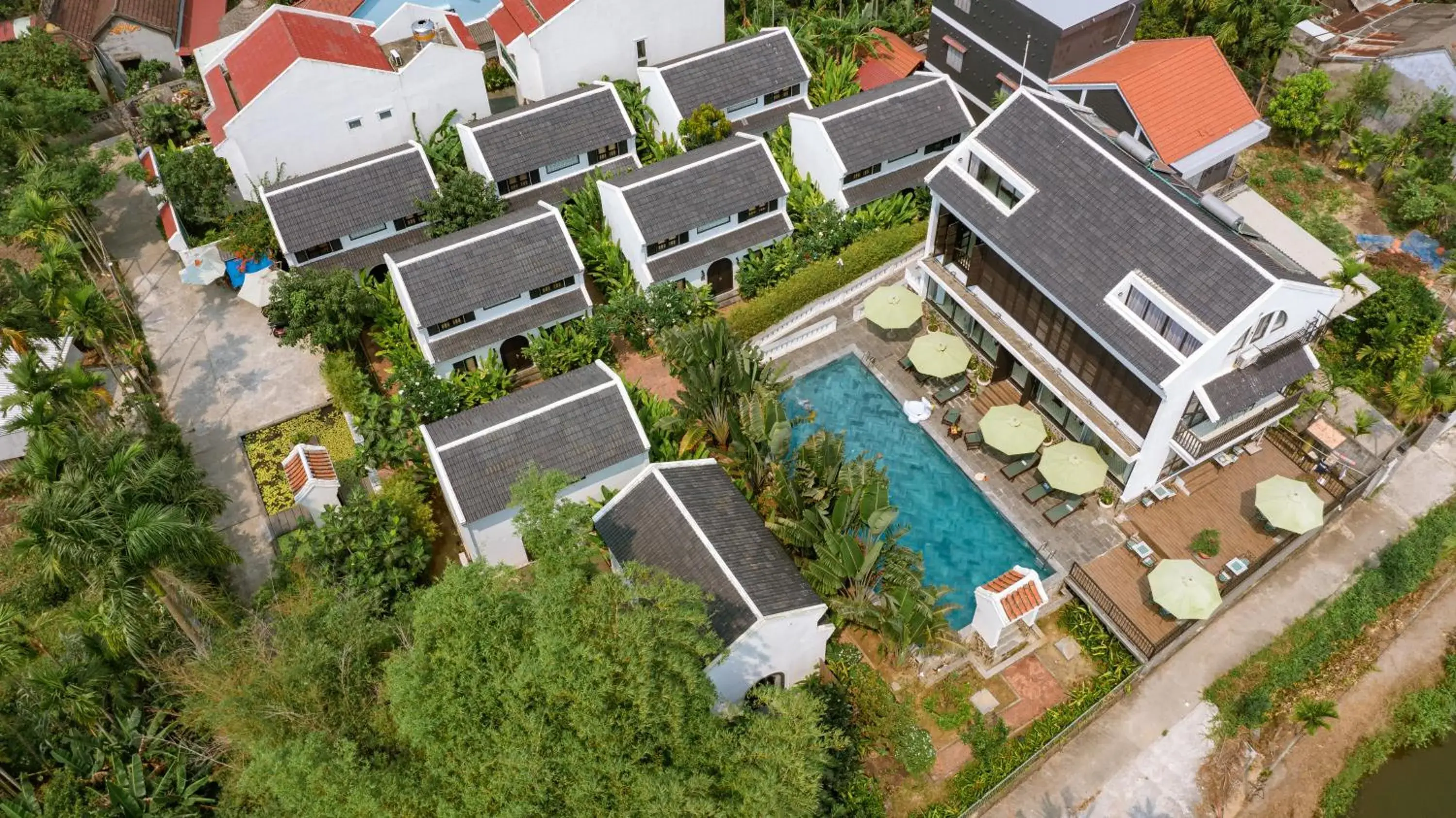 Bird's eye view in Nghé Garden Resort Hội An Bird's eye view in Nghé Garden Resort Hội An