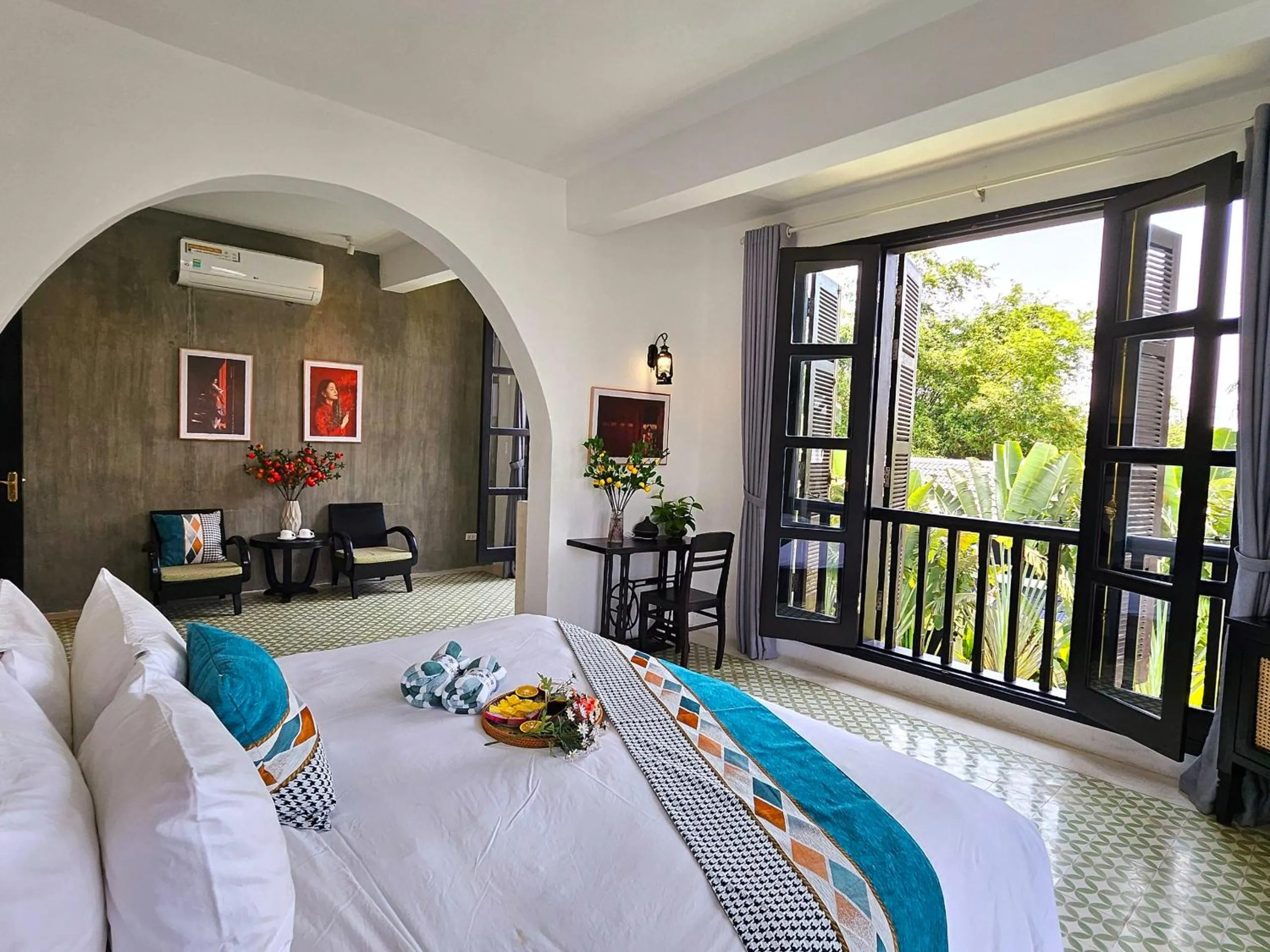 Patio, Bed in Nghé Garden Resort Hội An