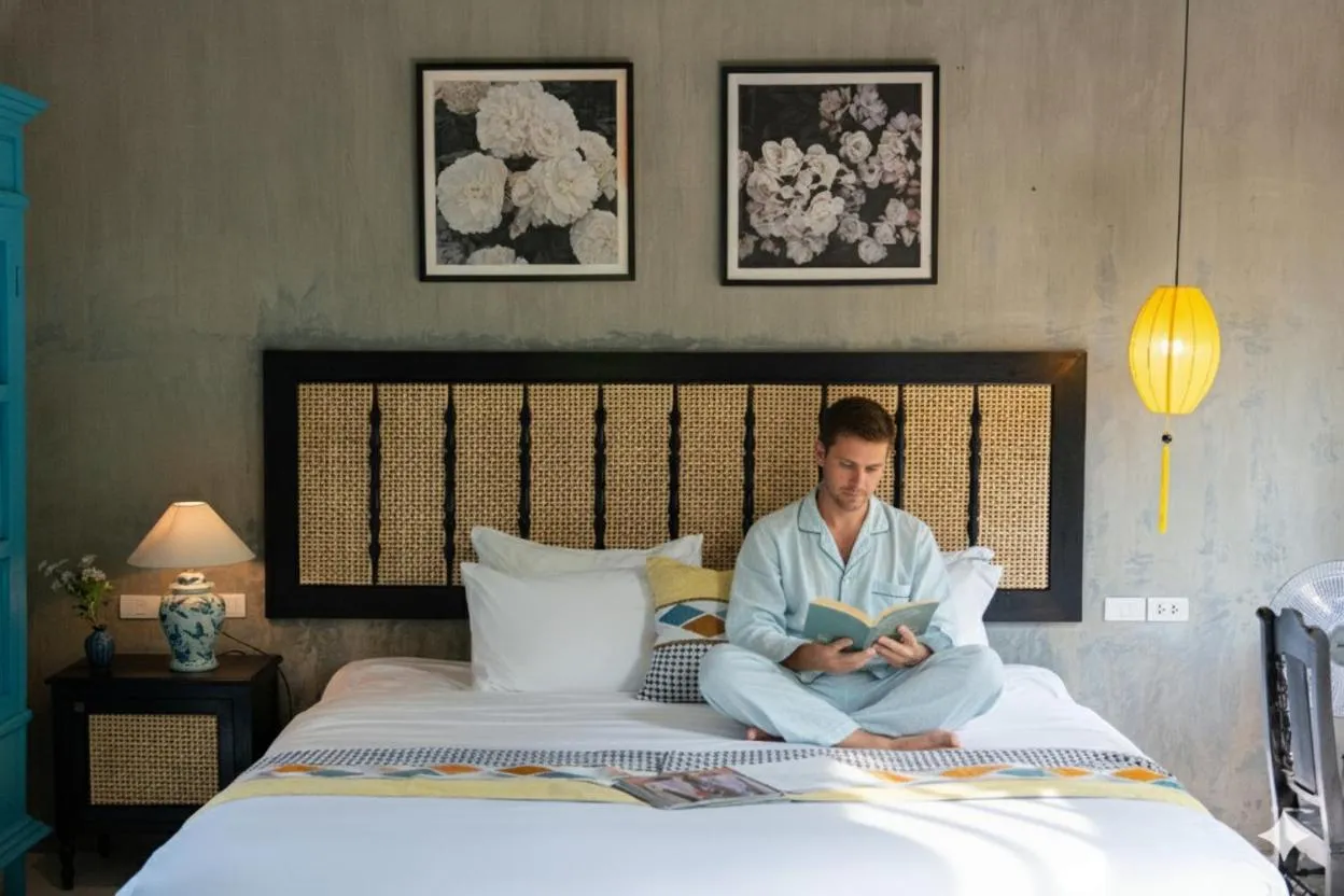 Bed in Nghé Garden Resort Hội An