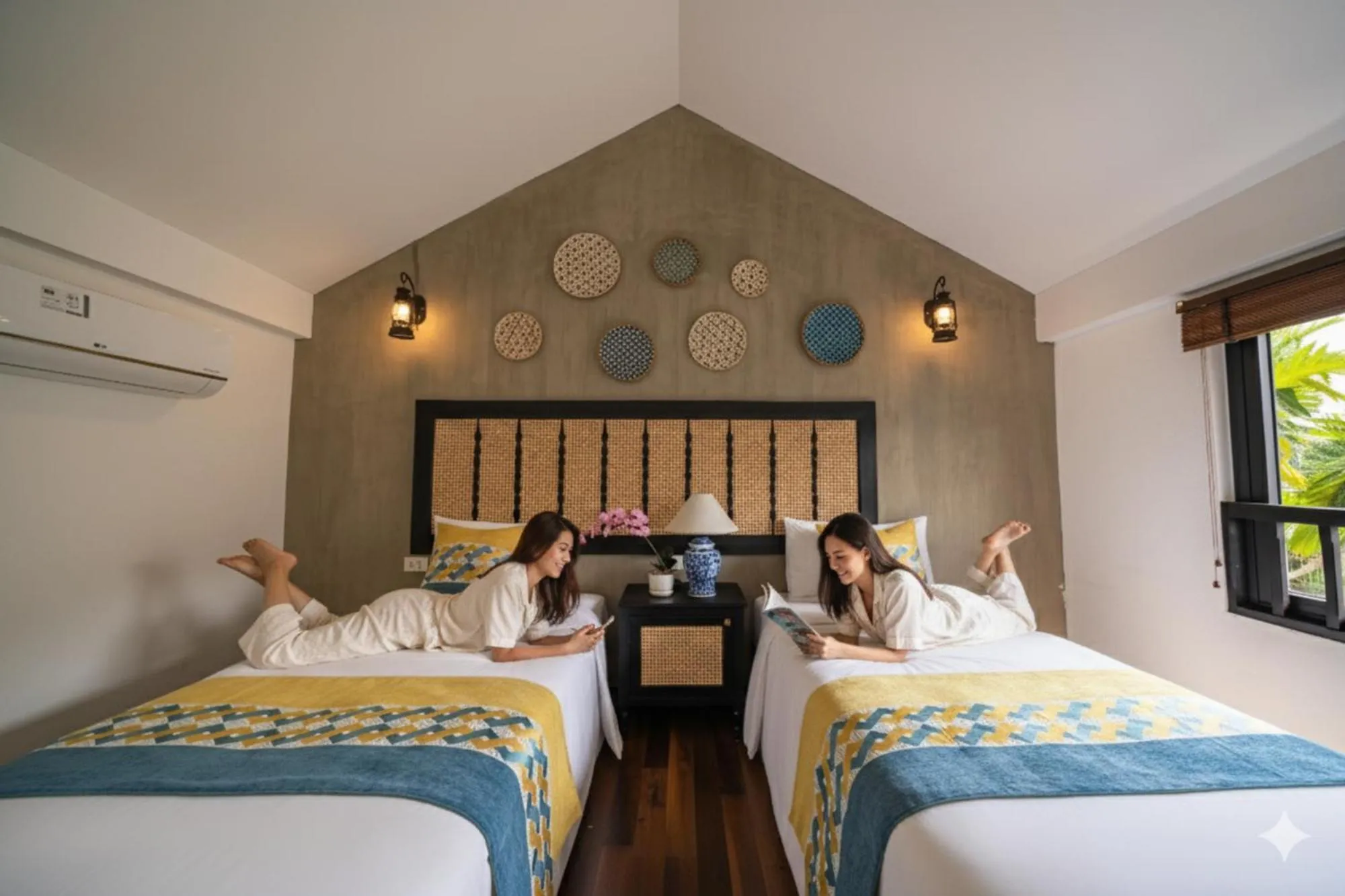 Bed in Nghé Garden Resort Hội An