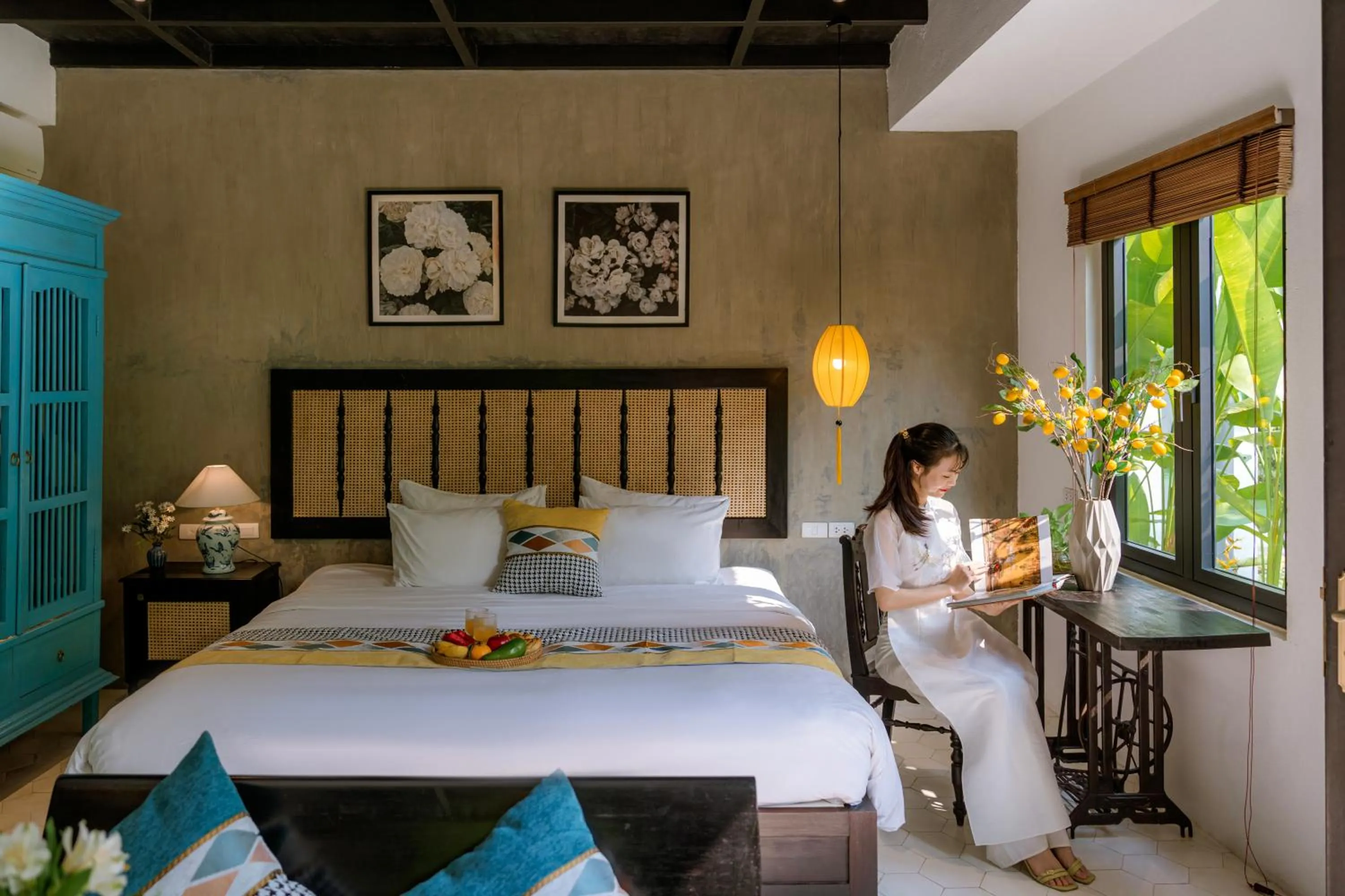 People, Bed in Nghé Garden Resort Hội An