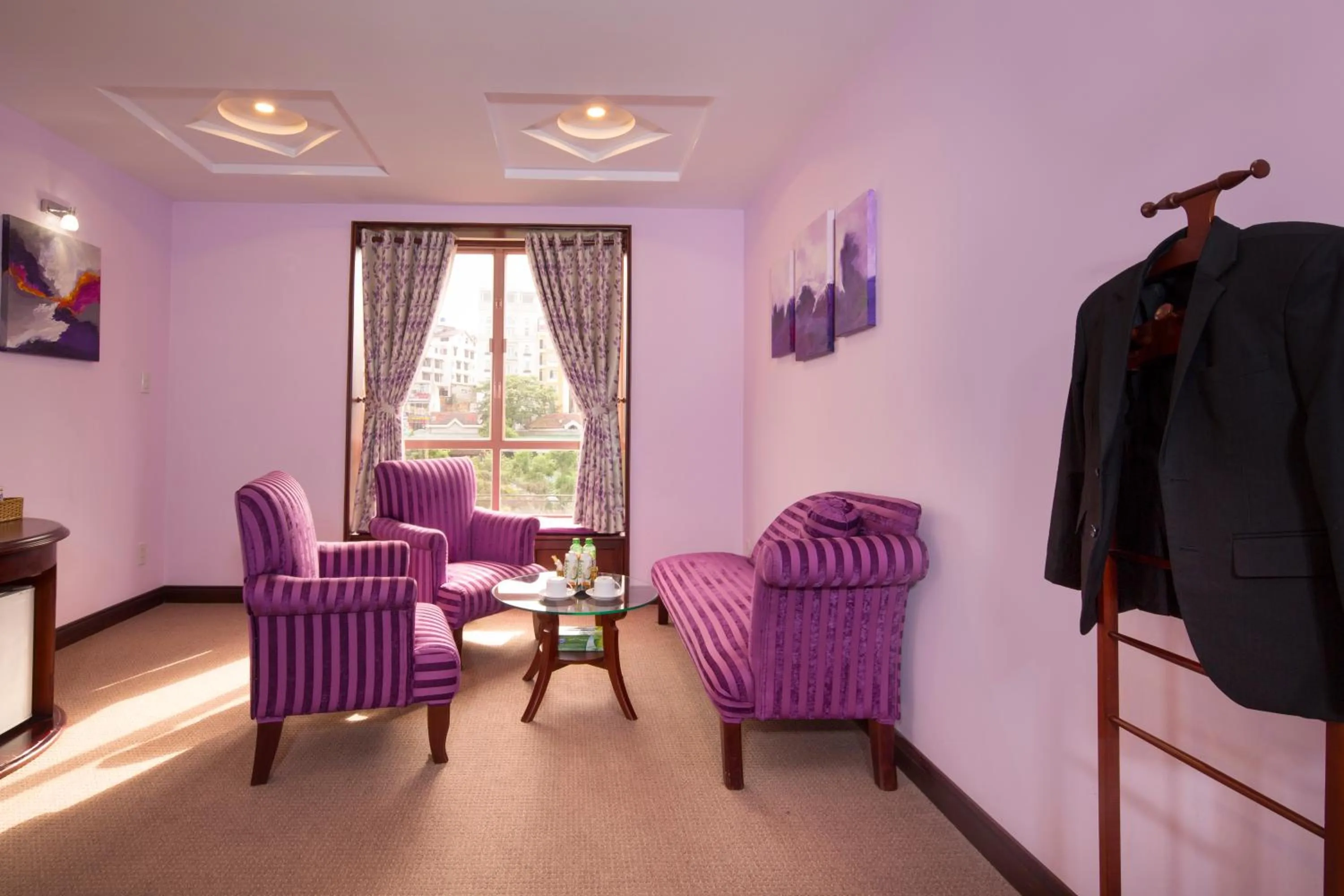 Seating area in TTC Hotel - Da Lat