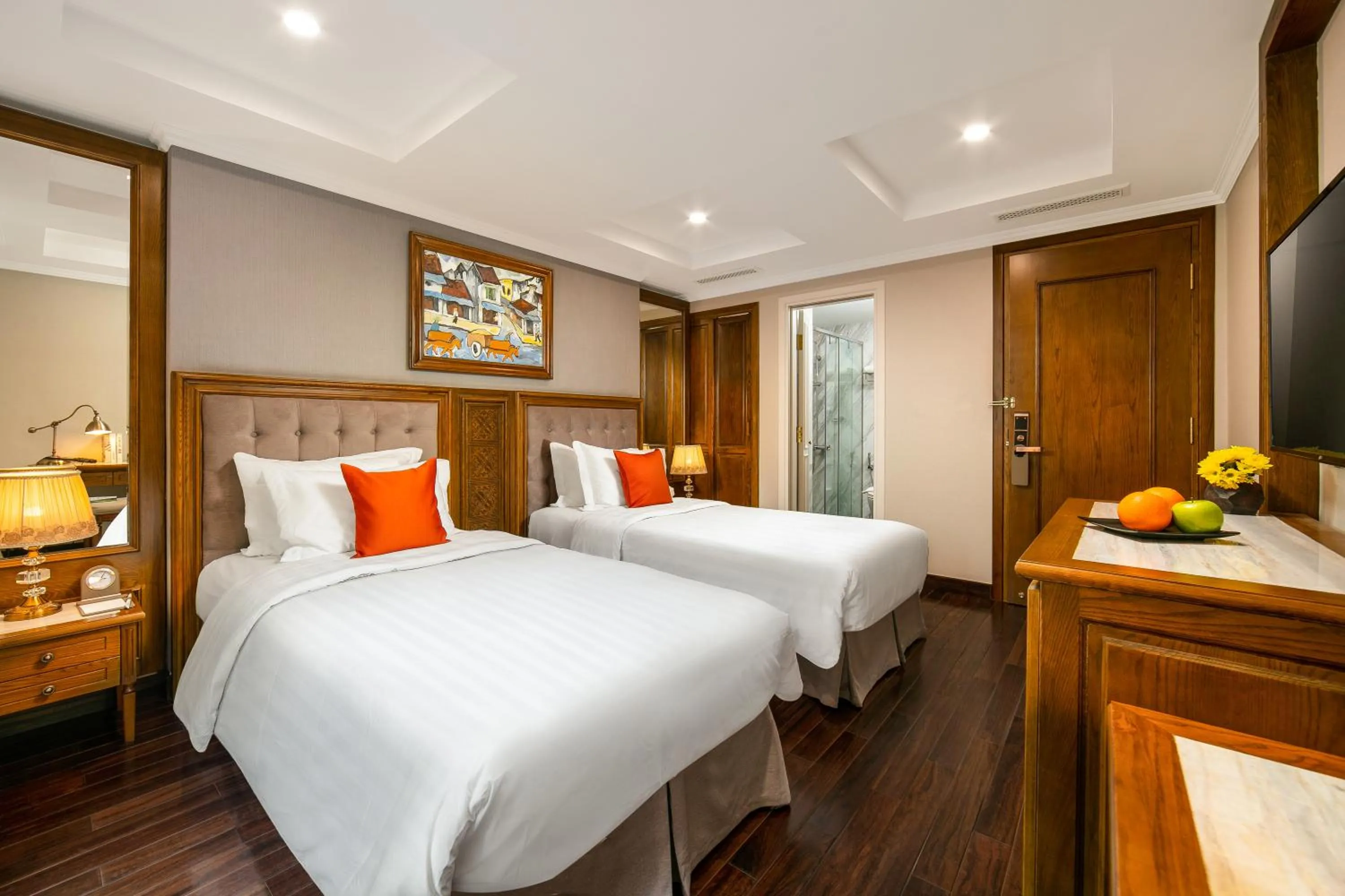 Bed in Hanoi Dalvostro Valentino Hotel & Spa