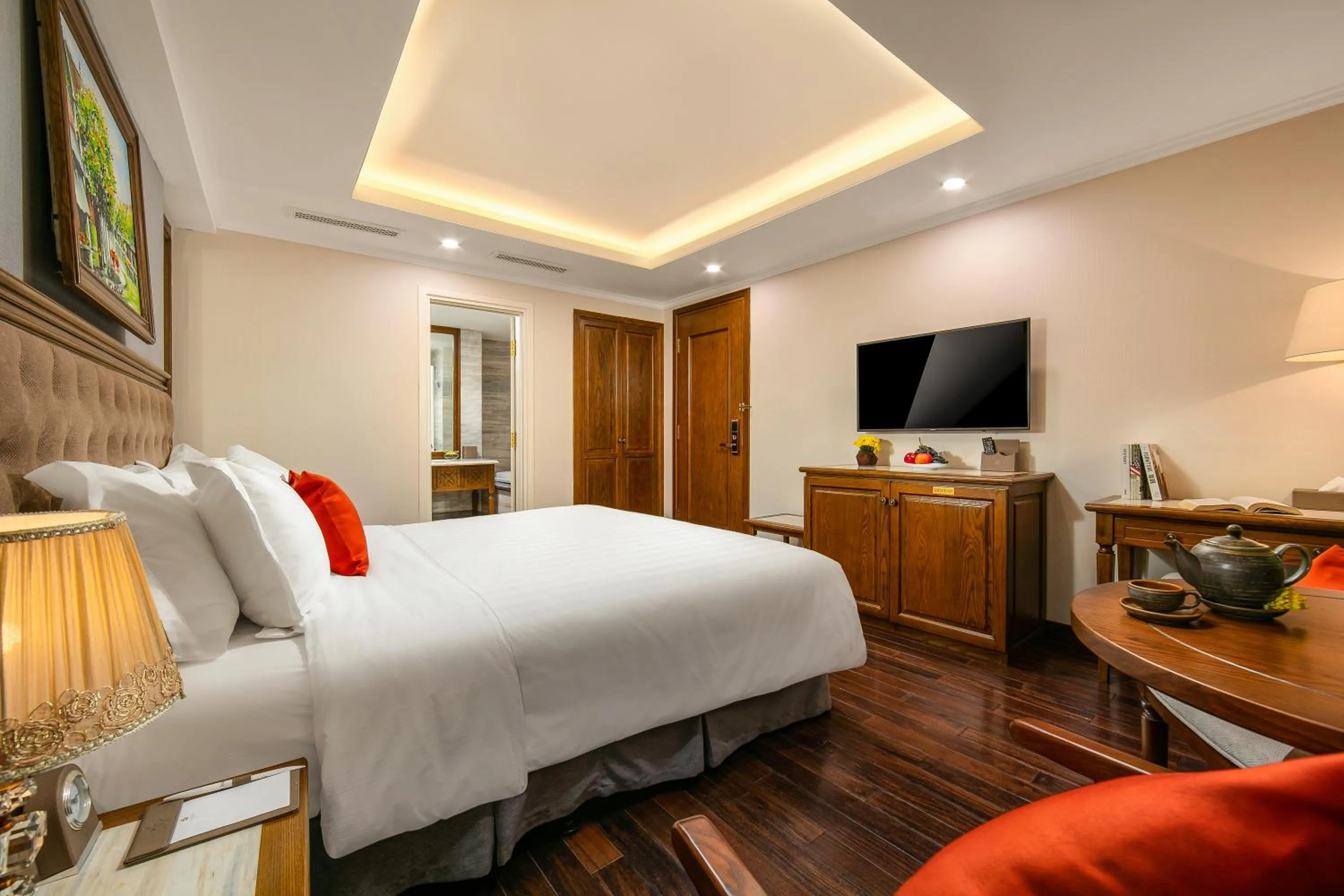 Bed in Hanoi Dalvostro Valentino Hotel & Spa