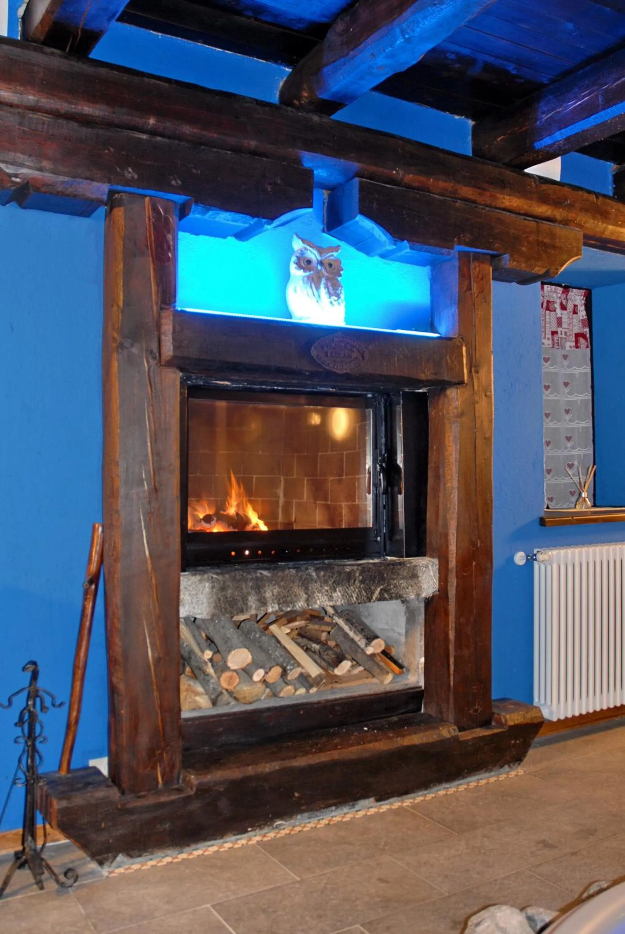 fireplace in Hotel Edelweiss & SPA