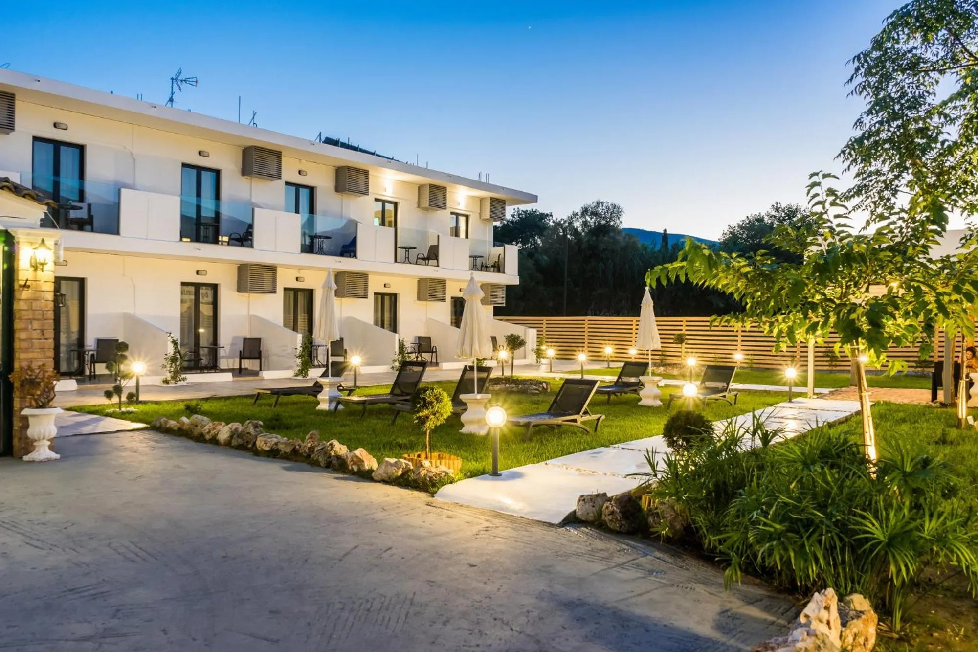 Garden view in Rooms 48 by Zante Plaza