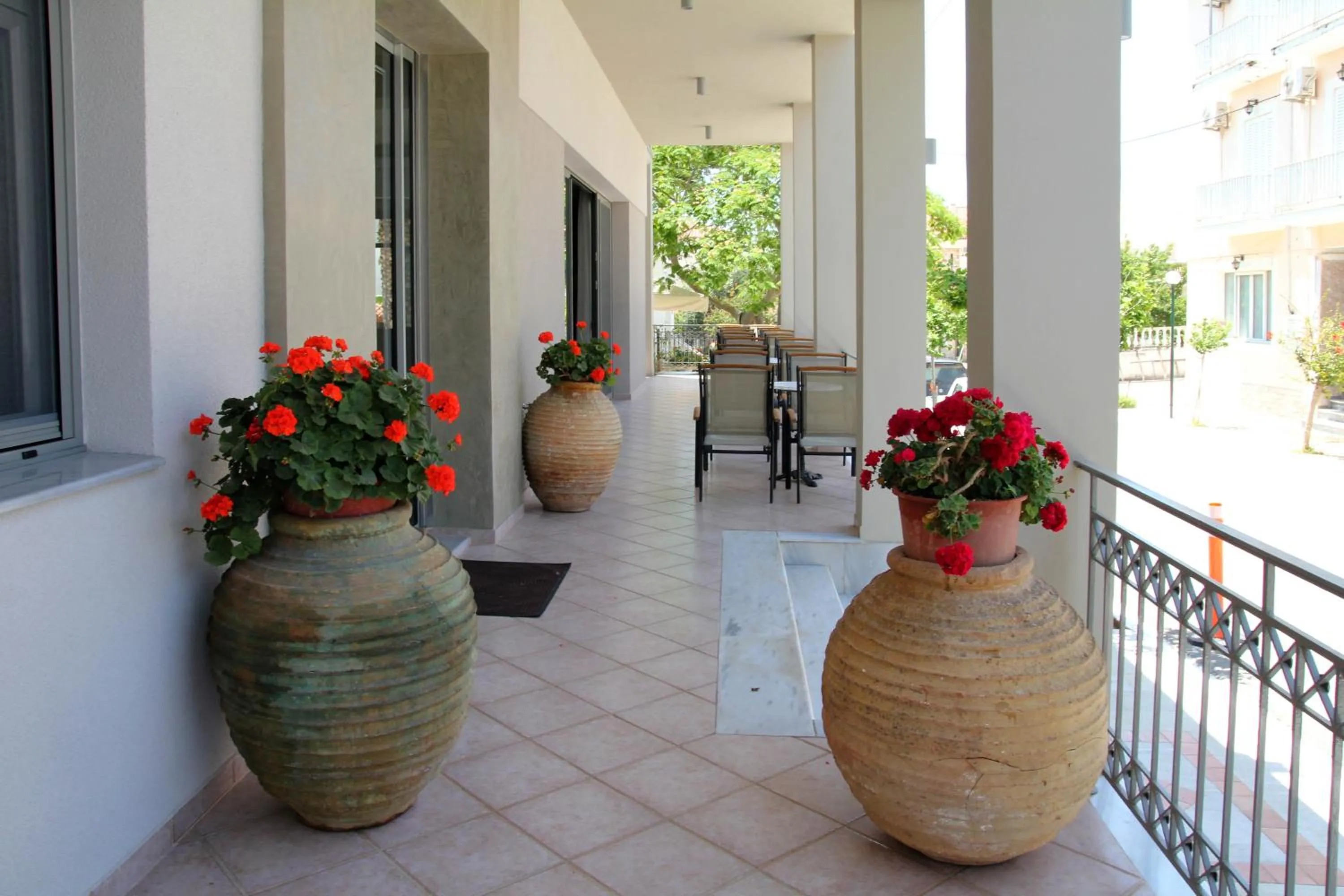 Patio in Achilles Hotel