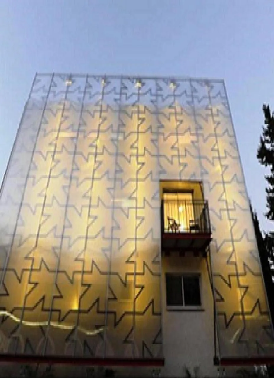 Facade/entrance in G38 Rental Apartment Building