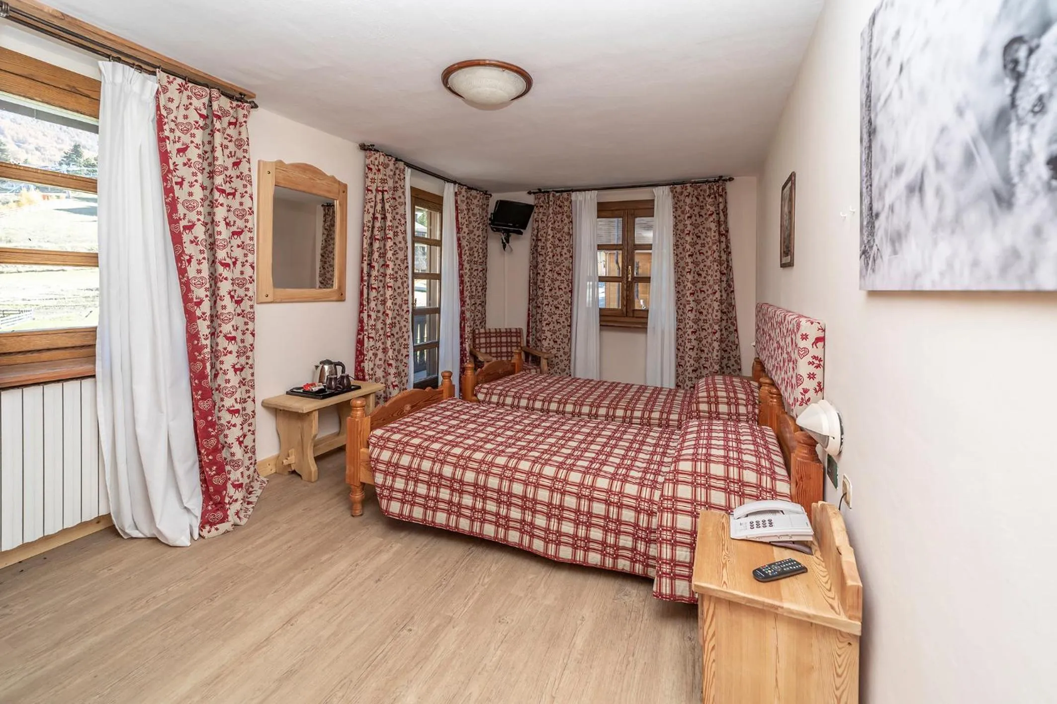 Bed in Hotel Stella Alpina